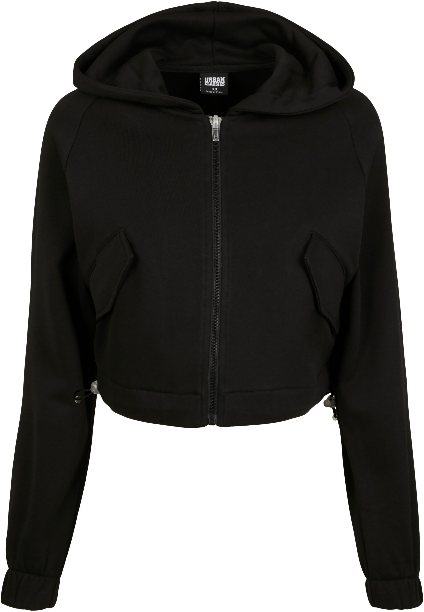 URBAN CLASSICS Sweatjacke "Urban Classics Damen Ladies Short Worker Zip Hoo günstig online kaufen