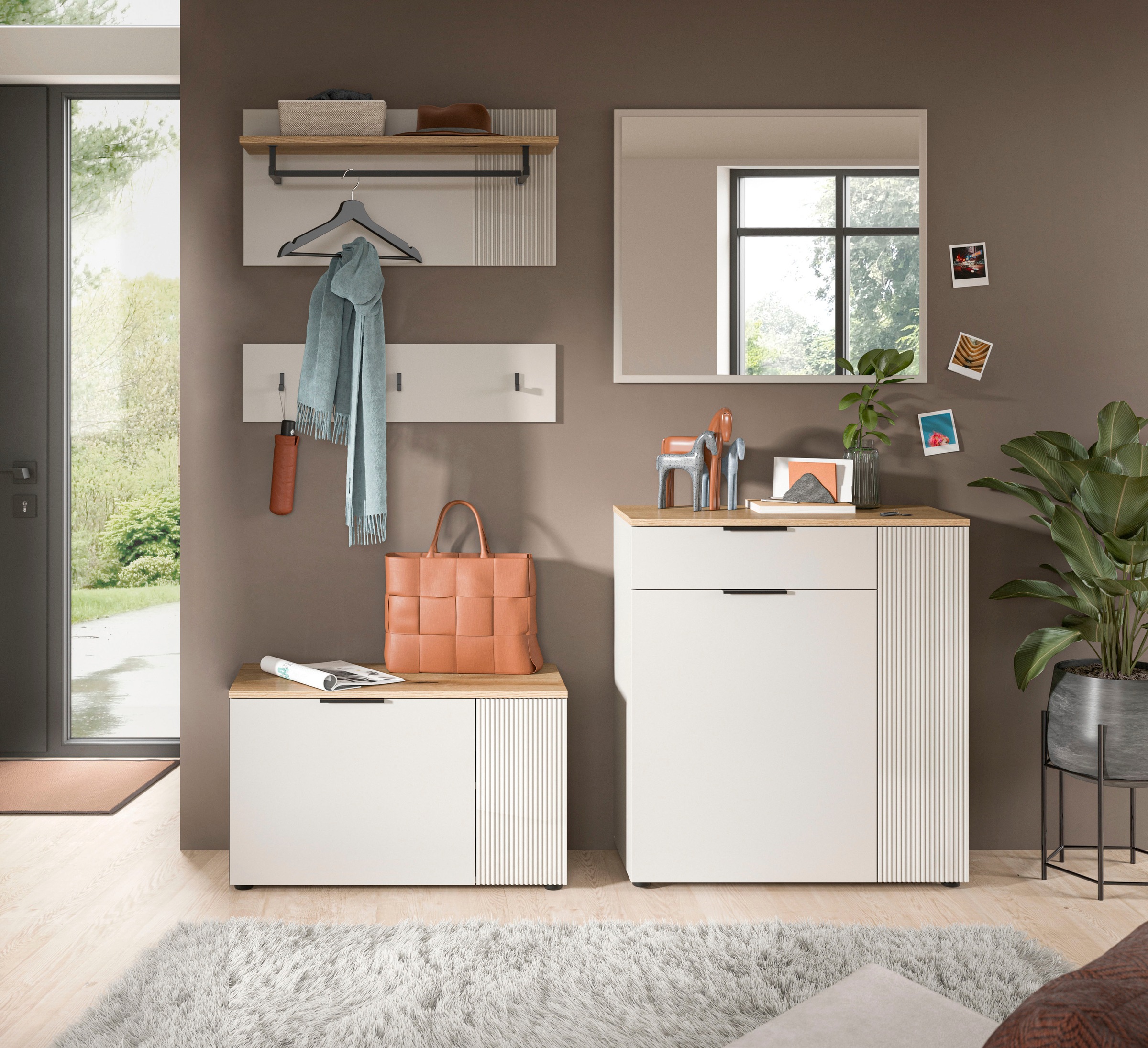 INOSIGN Garderoben-Set "EDIL, Breite 175 cm, 5-teilig, Front mit hochwertig günstig online kaufen