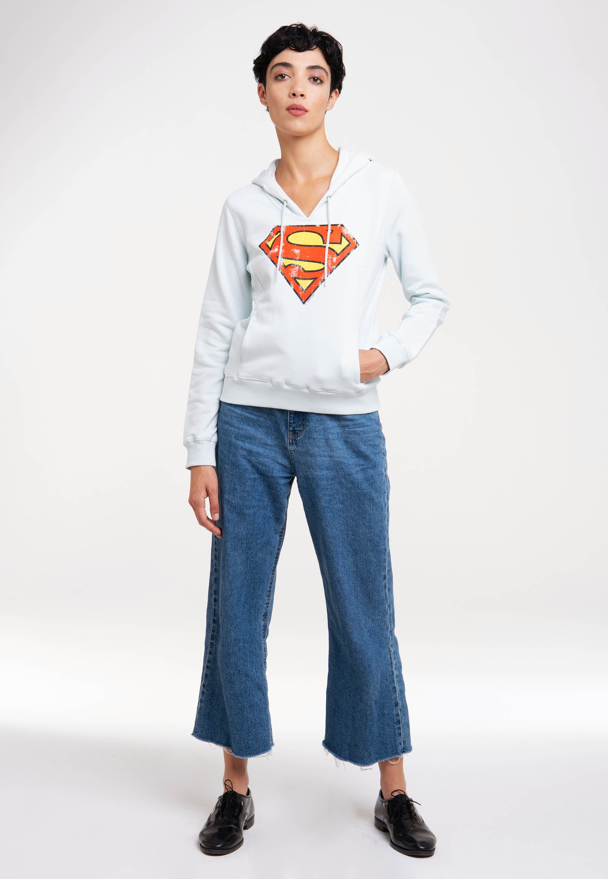LOGOSHIRT Kapuzensweatshirt »DC Comics - Superman«, mit lizenziertem Print