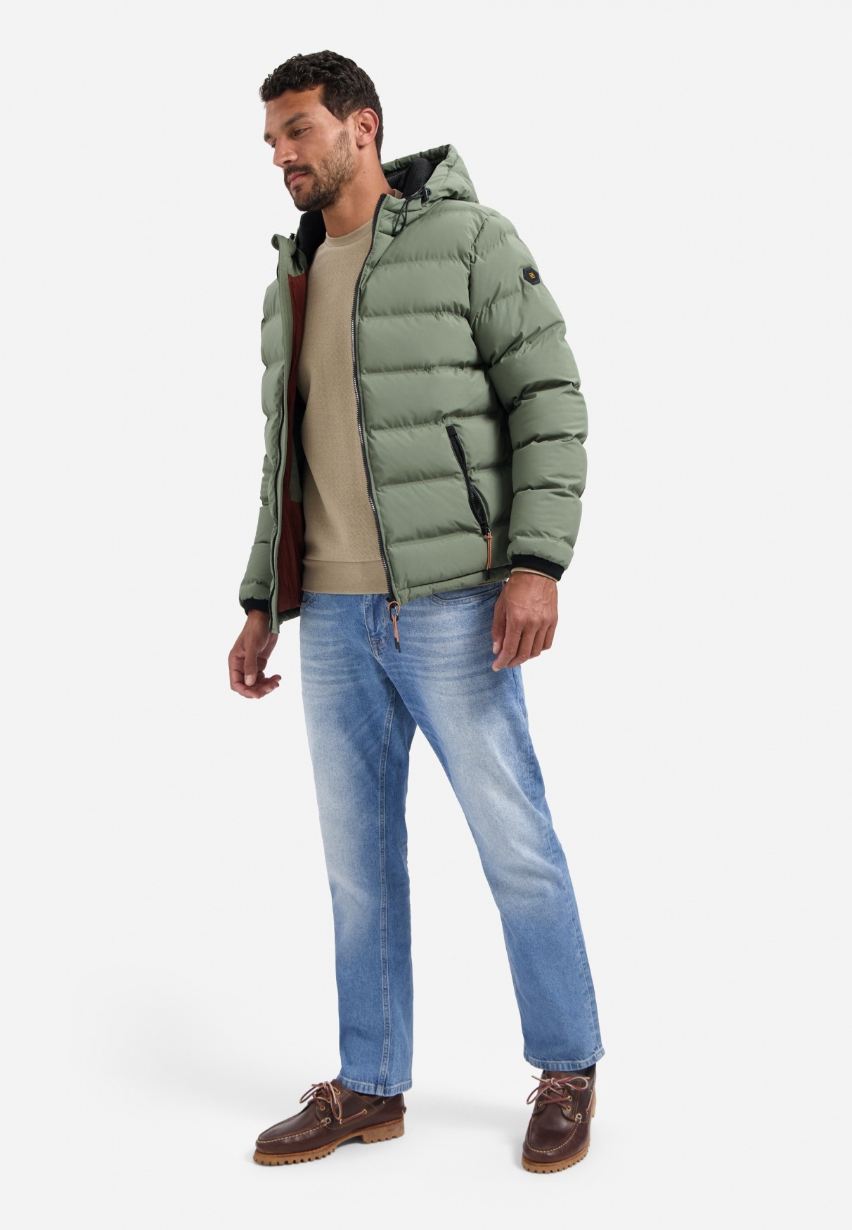 Thumbnail - NO EXCESS Steppjacke "No Excess Jacke mit Kapuze Jacket Short Fit Sealed Hooded Padded"