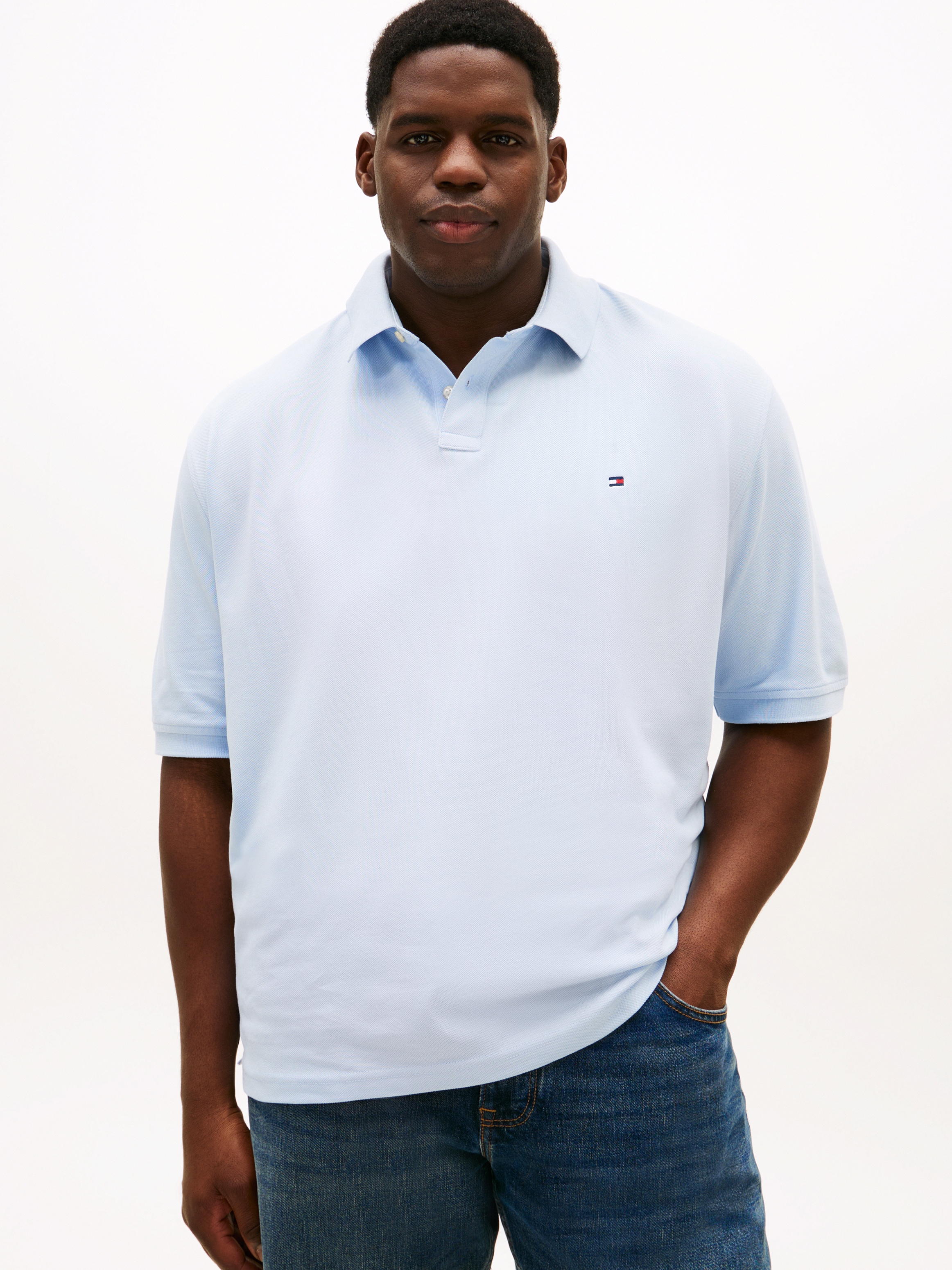 Tommy Hilfiger Big & Tall Poloshirt "Plus 1985" Große Größen, Pique, regula günstig online kaufen