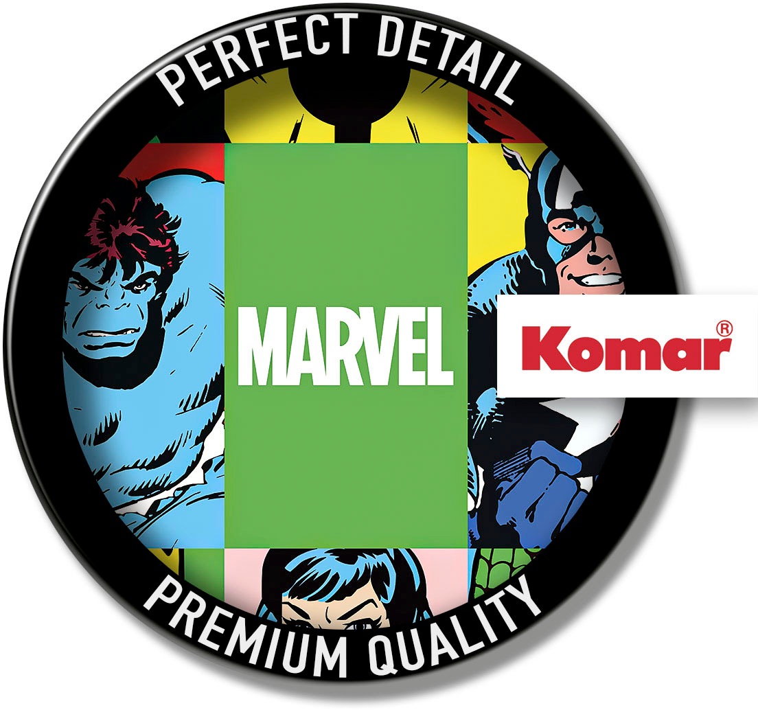 Komar Vliestapete »Digitaldruck Vlies -  Marvel PowerUp Team - Größe 150 x 250 cm« bedruckt glatt Kinderzimmer