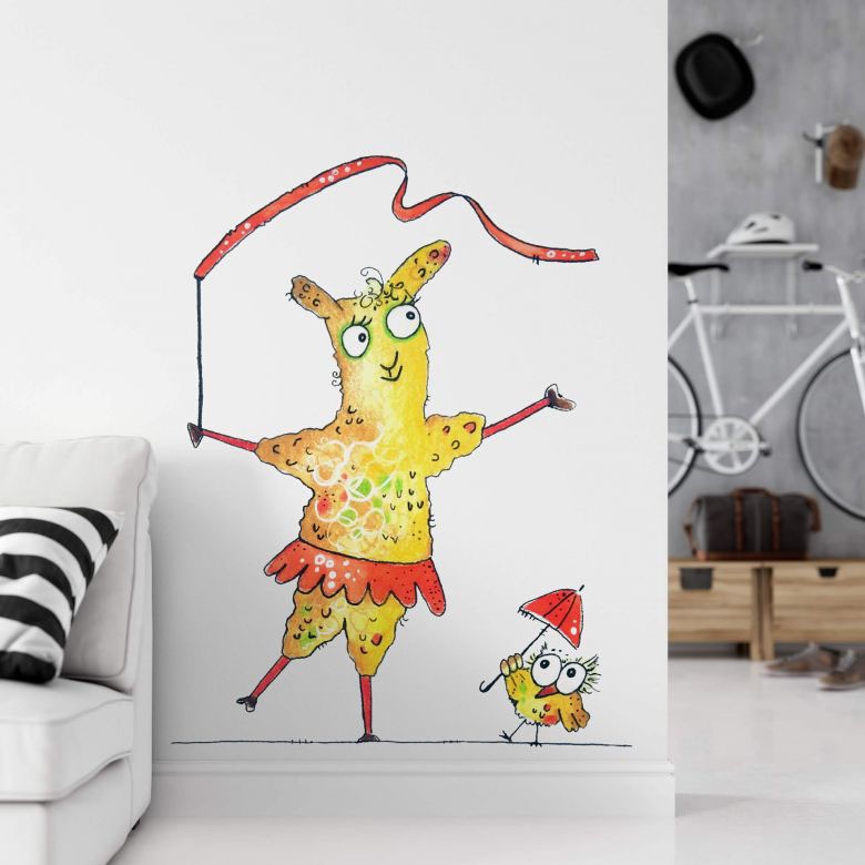 (1 St.) Wandtattoo Wall-Art - | Immer in kaufen Balance«, »Lebensfreude BAUR