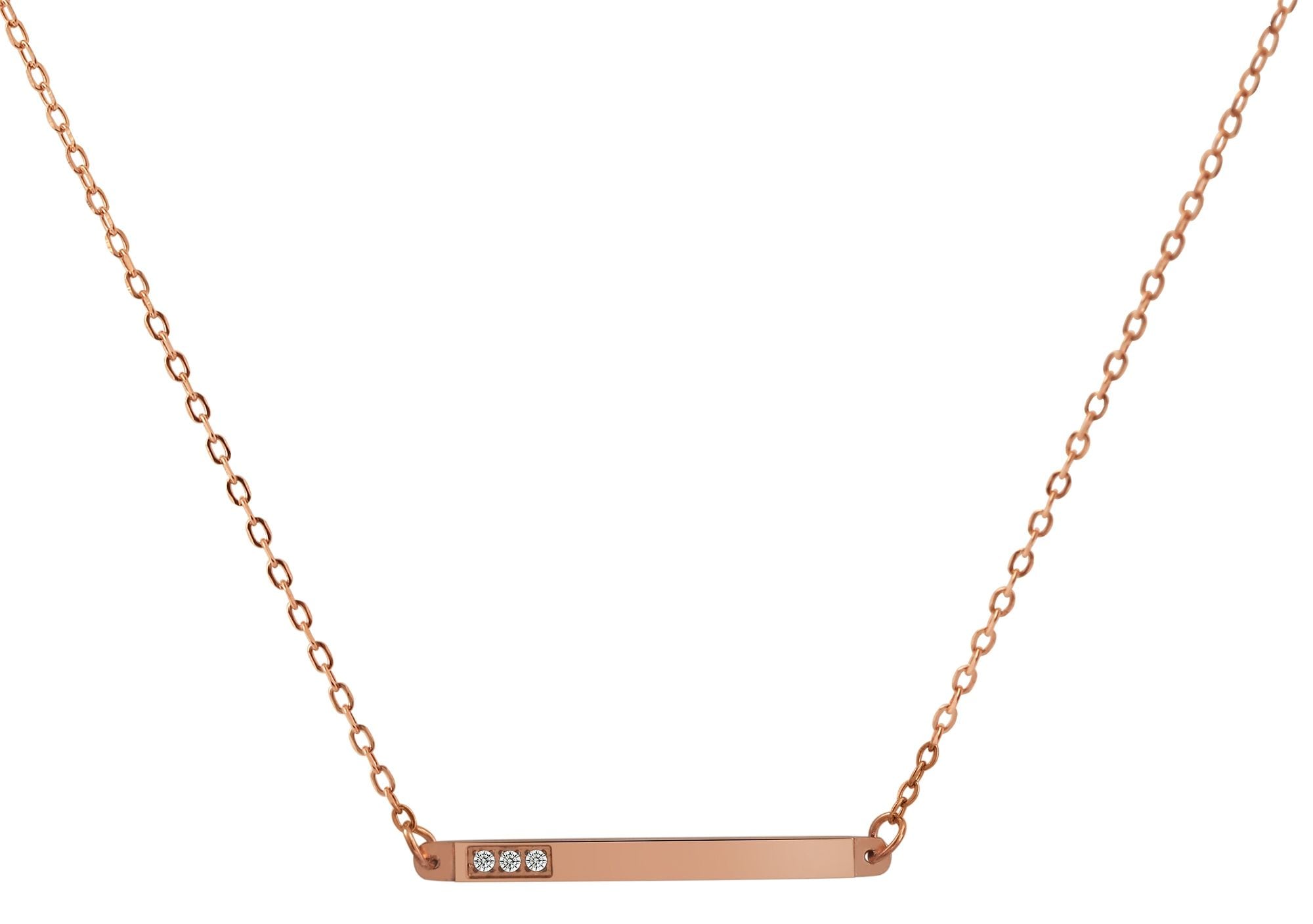 Adelia´s Kette ohne Anhänger »Damen Halskette aus Edelstahl mit Strass Steinchen 43 cm« Perfekt als Geschenk zum Weihnachten