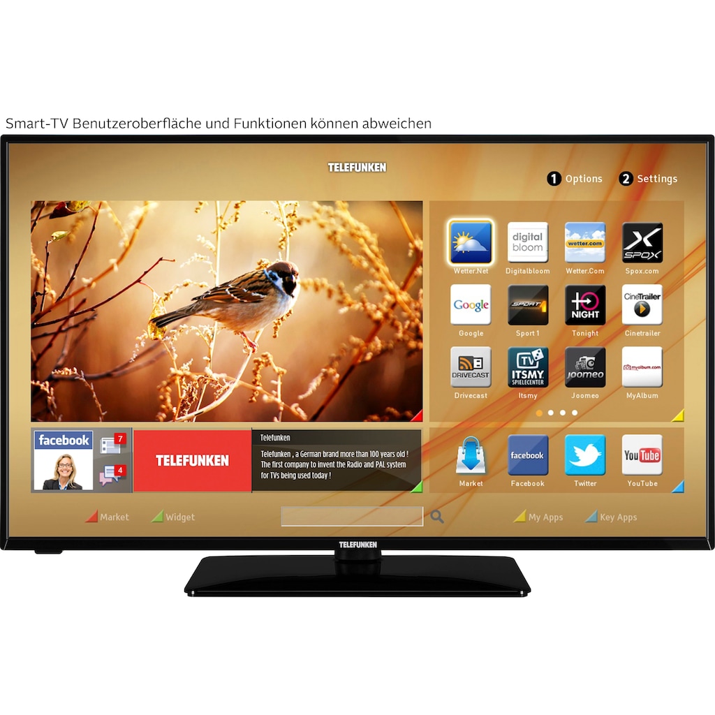 Telefunken LED-Fernseher »D43U551N1CW«, 108 cm/43 Zoll, 4K Ultra HD, Smart-TV