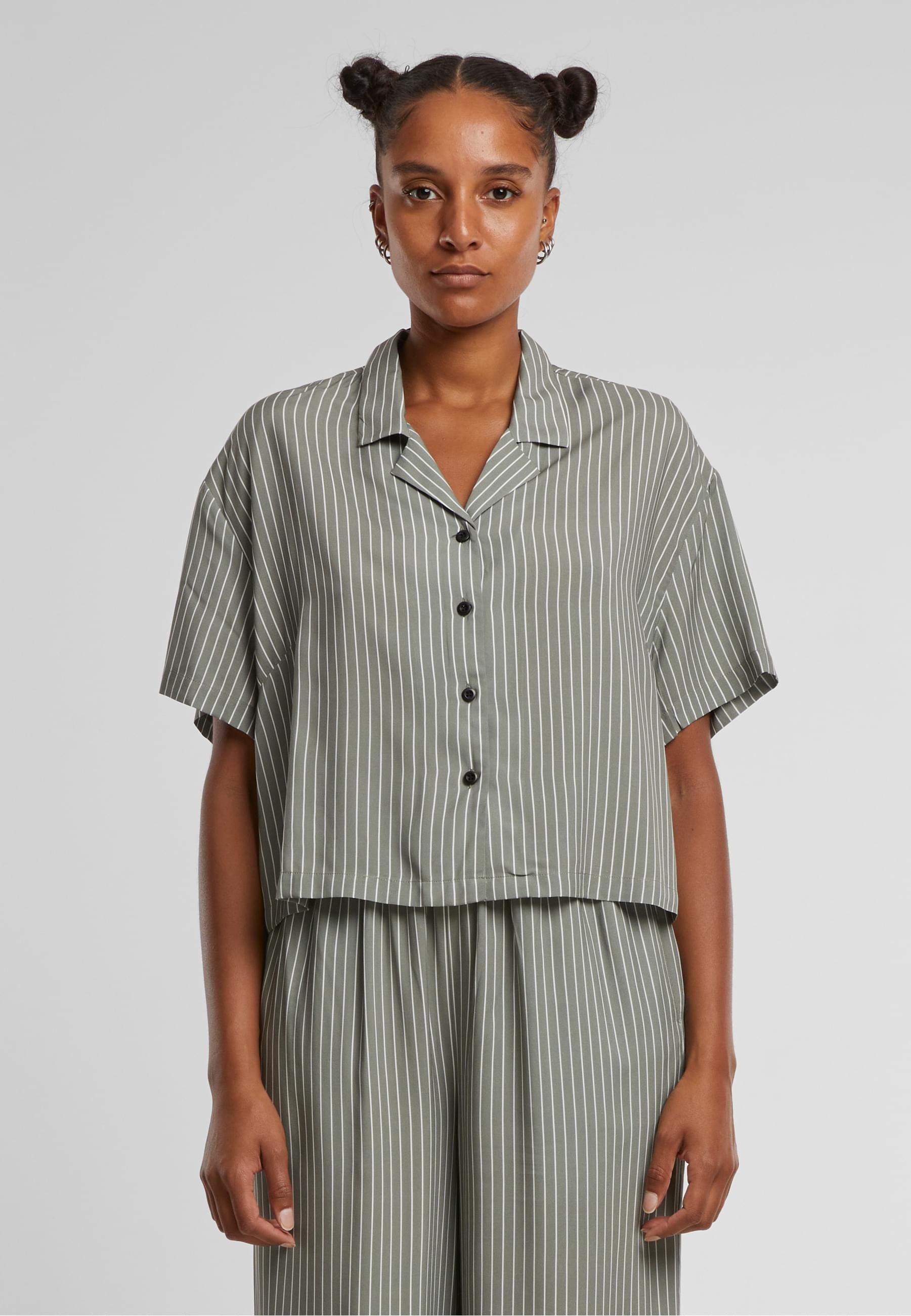 URBAN CLASSICS T-Shirt »Urban Classics Damen Ladies Resort Shirt«, (1 tlg.)