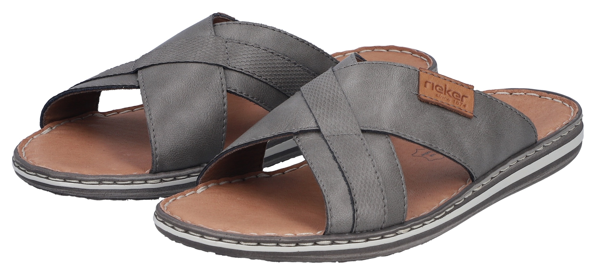 Rieker Pantolette  Sommerschuh, Strandschuh, Schlappen, Hausschuh mit Label