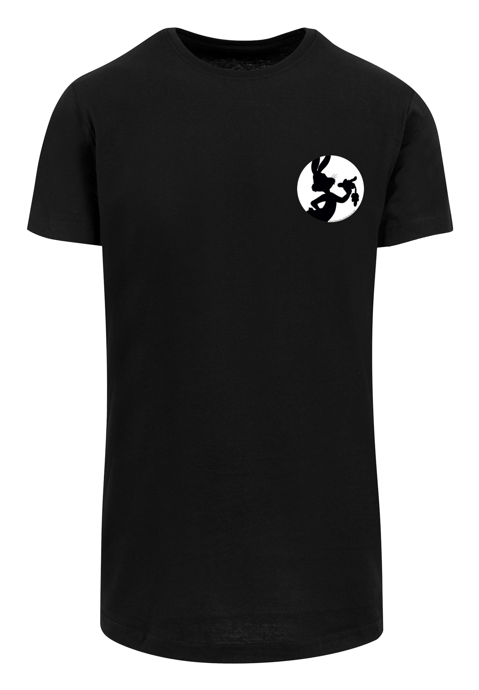 F4NT4STIC T-Shirt »Looney Tunes Bugs Bunny Silhouette Breast Print«, Print