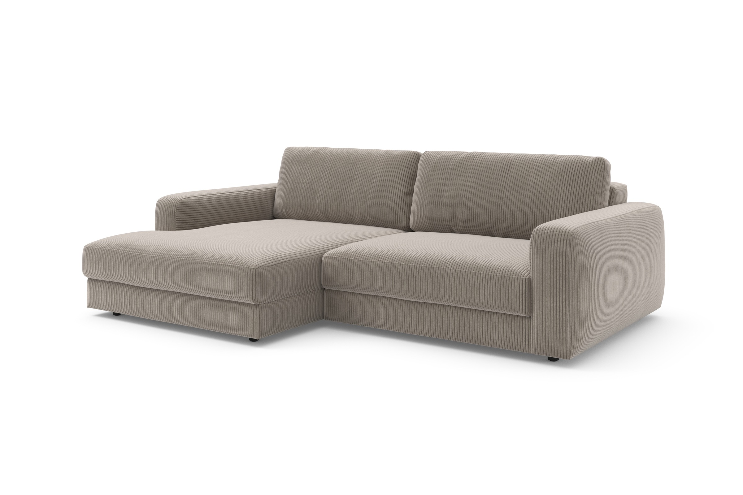 TRENDMANUFAKTUR Ecksofa »Bourbon, Designsofa mit tollem Sitzkomfort, L-Form,«, extra tiefe Sitzfläche, wahlweise mit Sitztiefenverstellung