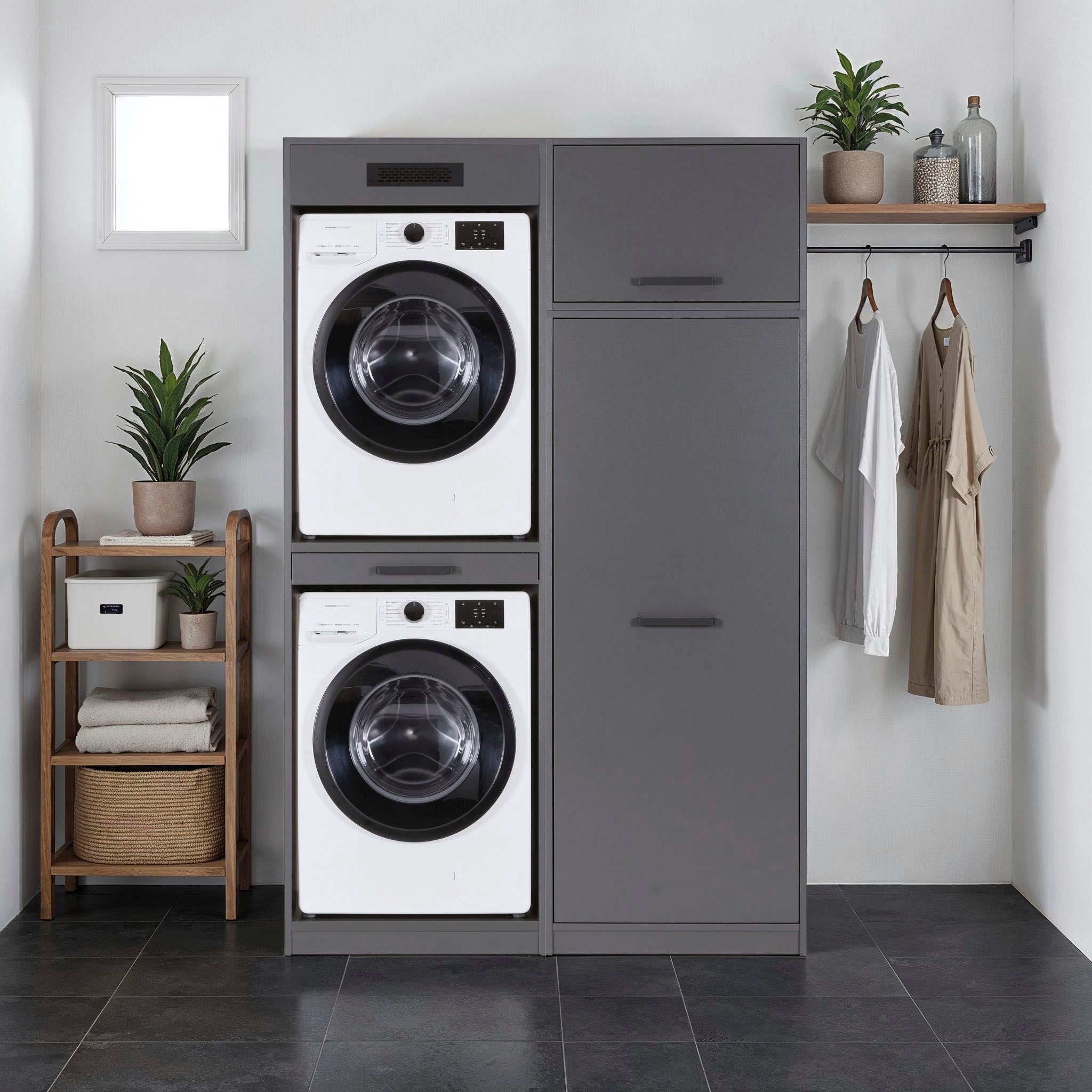 Inter Link Mehrzweckschrank-Set »Norela, Geräteschrank-Set für Waschmaschine und Trockner, Umbauschrank« 3 Stk. tlg.