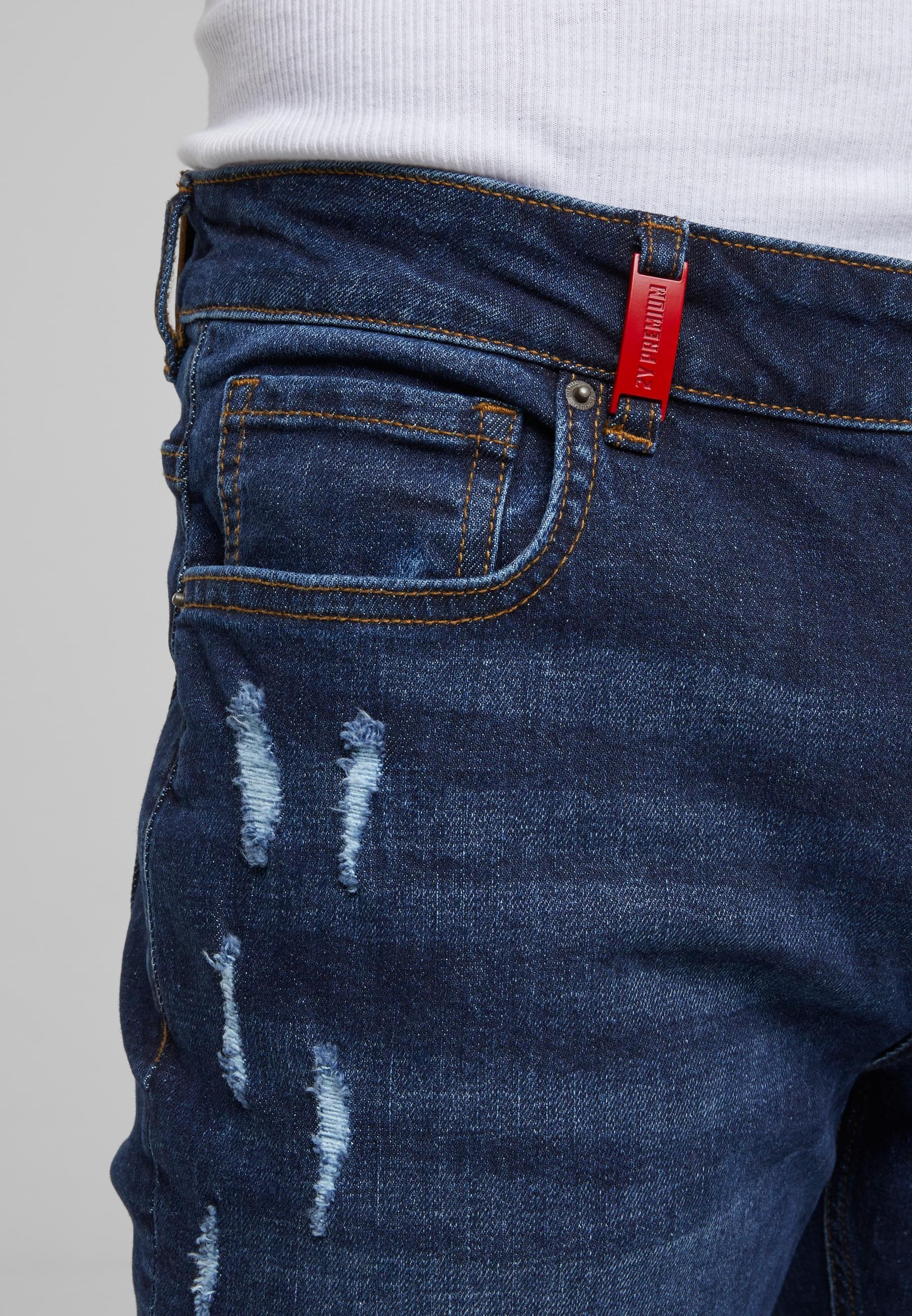2Y Studios Bequeme Jeans »2Y Studios 2Y MIGUEL RIPPED SLIM FIT JEANS«
