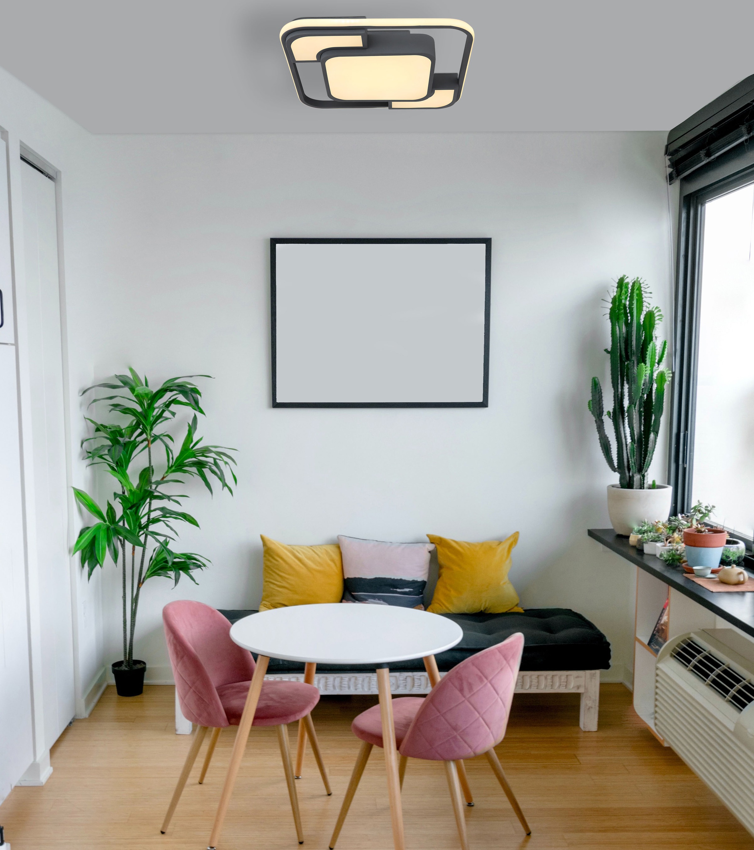 GLOBO LIGHTING LED Deckenleuchte »NIRRA«, Leuchtmittel LED-Modul | LED fest integriert, Deckenlampe/Wohnzimmer/Schlafzimmer/modern