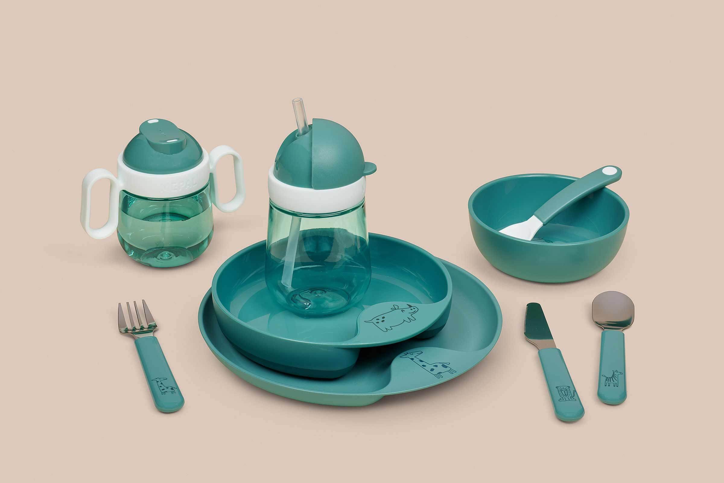 Mepal Kinderschale »Kinderschale mit Fütterlöffel Mio 3er Set«