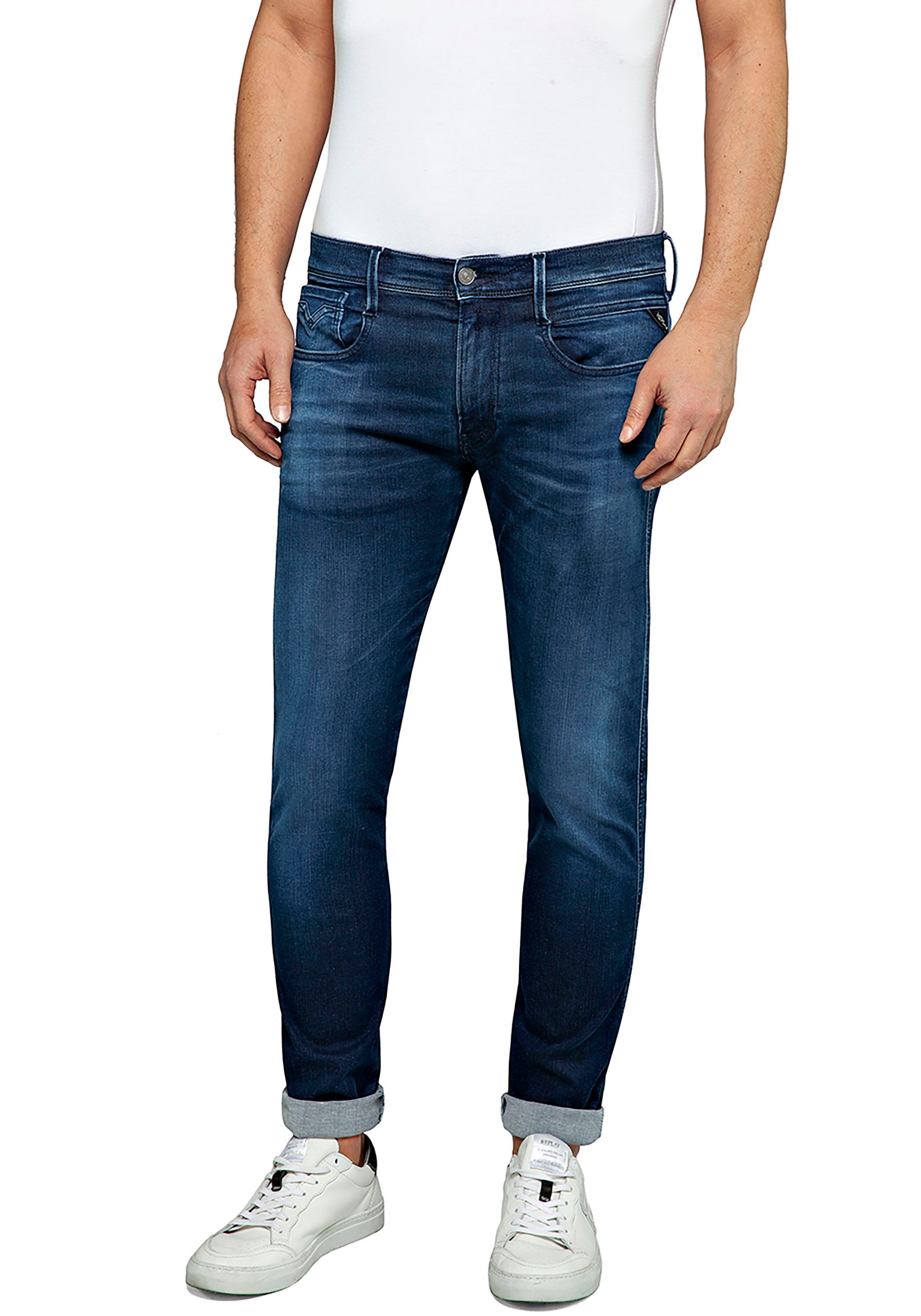 Replay Slim-fit-Jeans "ANBASS HYPERFLEX BIO" mit Stretch-Anteil günstig online kaufen