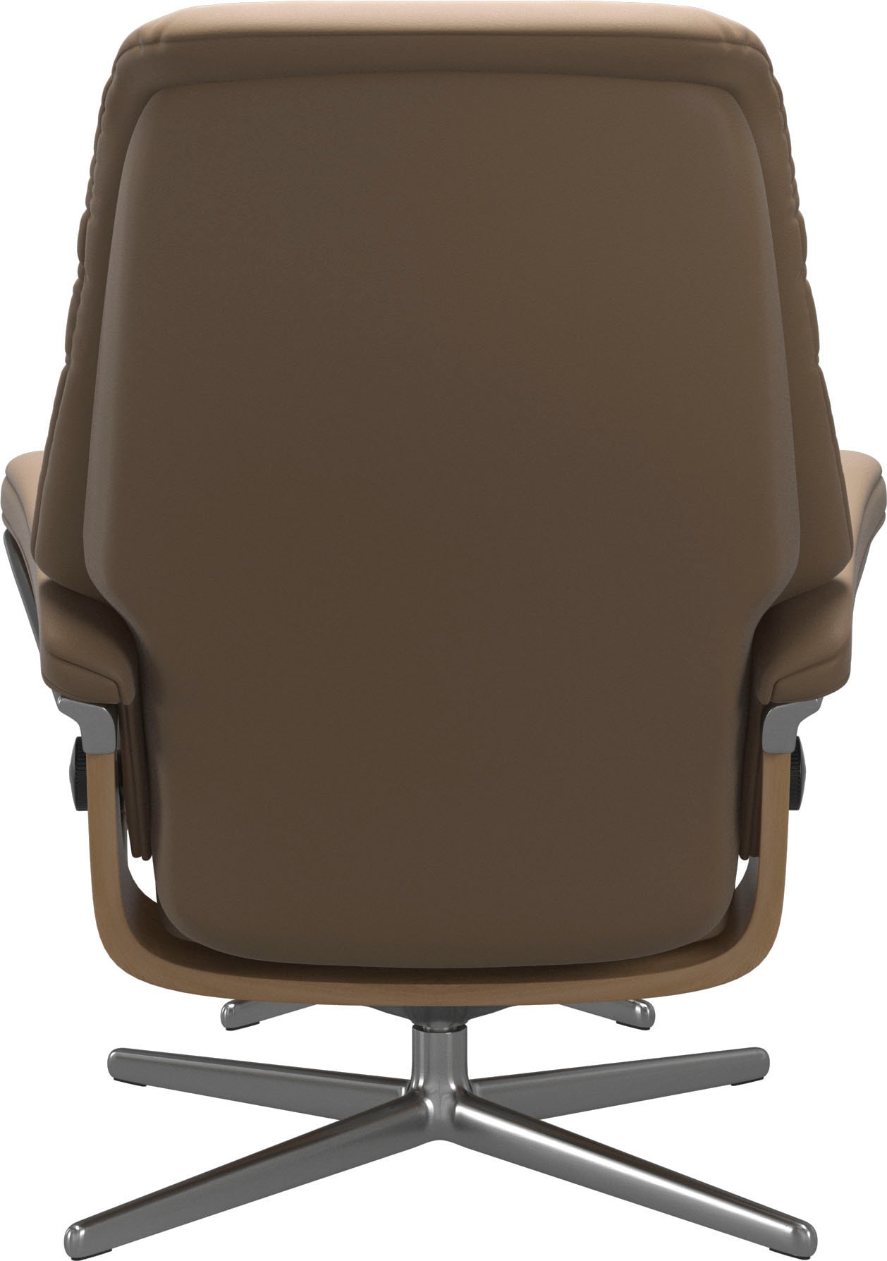 Stressless® Relaxsessel »Sunrise«, (Set, Relaxsessel mit Hocker), mit Hocker, mit Cross Base, Größe S, M & L, Holzakzent Eiche