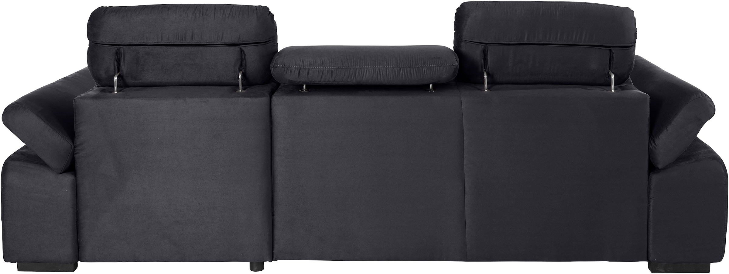 COTTA Ecksofa »Lola L-Form mit Kopfteilfunktion & Hocker«, (Set, mit Hocker), wahlweise mit Bettfunktion, Bettkasten & Armteilverstellung