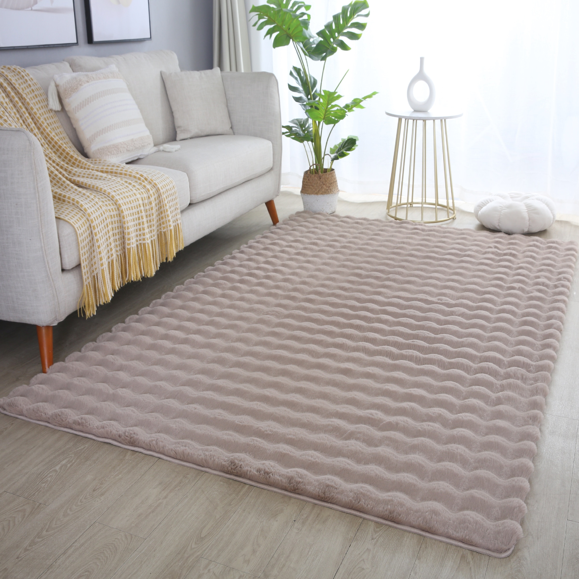 Ayyildiz Teppiche Hochflor-Teppich »AMBIANCE 5110« rechteckig 25 mm Höhe Läufer / Besonders weich / Dicker Flor / Pflegeleicht