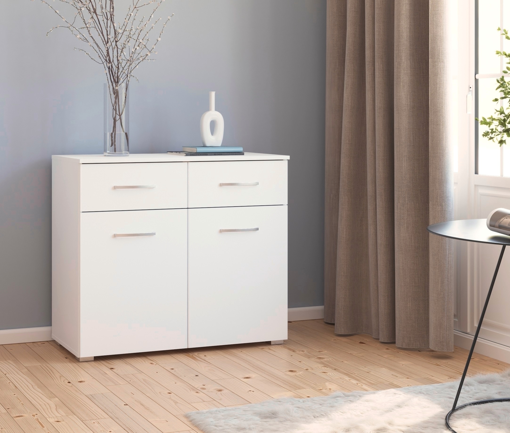 rauch Kombikommode »Pure by Aditio«, im minimalistischem Design, 2 Schubladen mit Softclose-Funktion