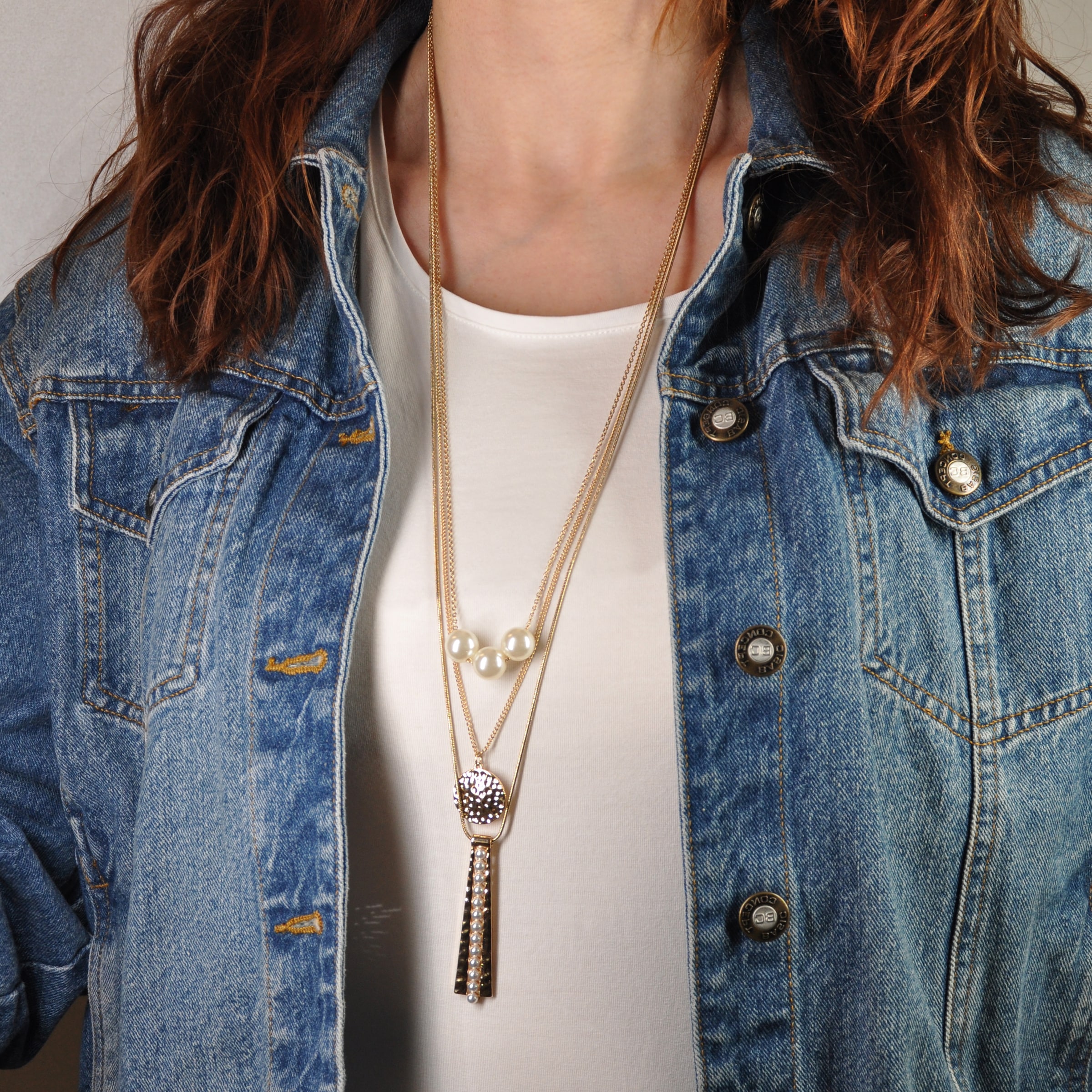 Firetti Lange Kette »Schmuck Geschenk Multi-Row Longkette« mit Kunststoffperle