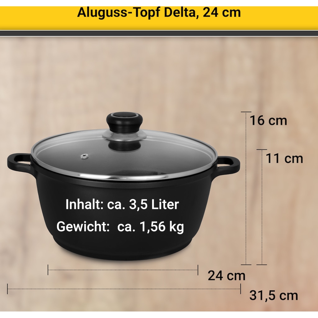 Krüger Fleischtopf, Aluminiumguss, (1 tlg.)