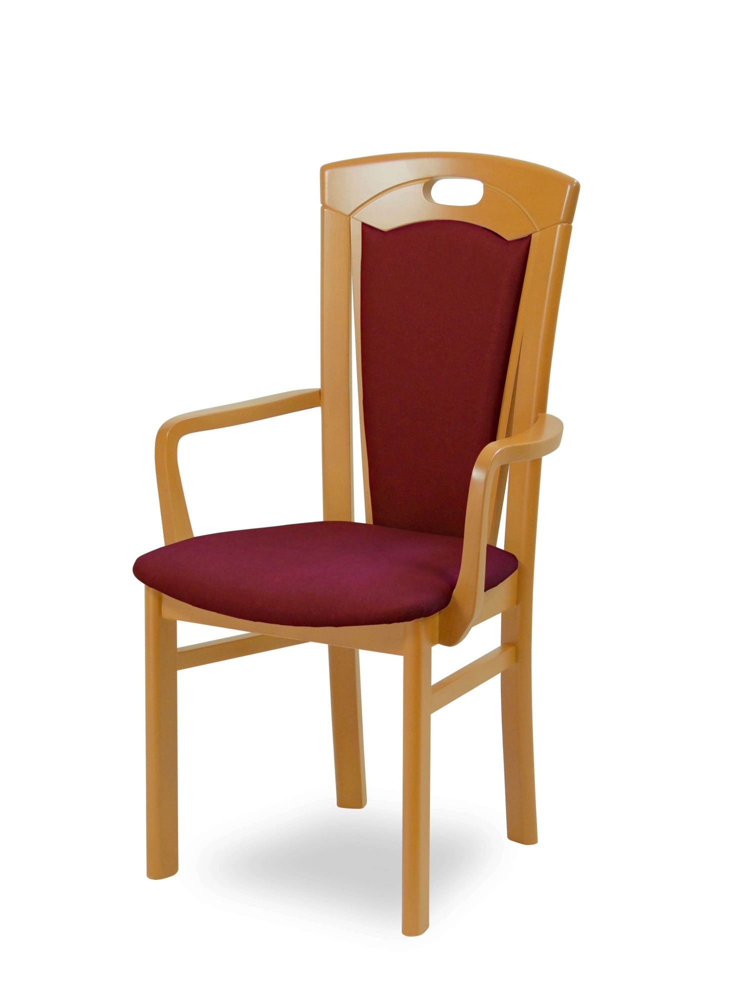 Home affaire Esszimmerstuhl "FERDI, Armlehnstuhl, Made in Italy, Massivholz günstig online kaufen