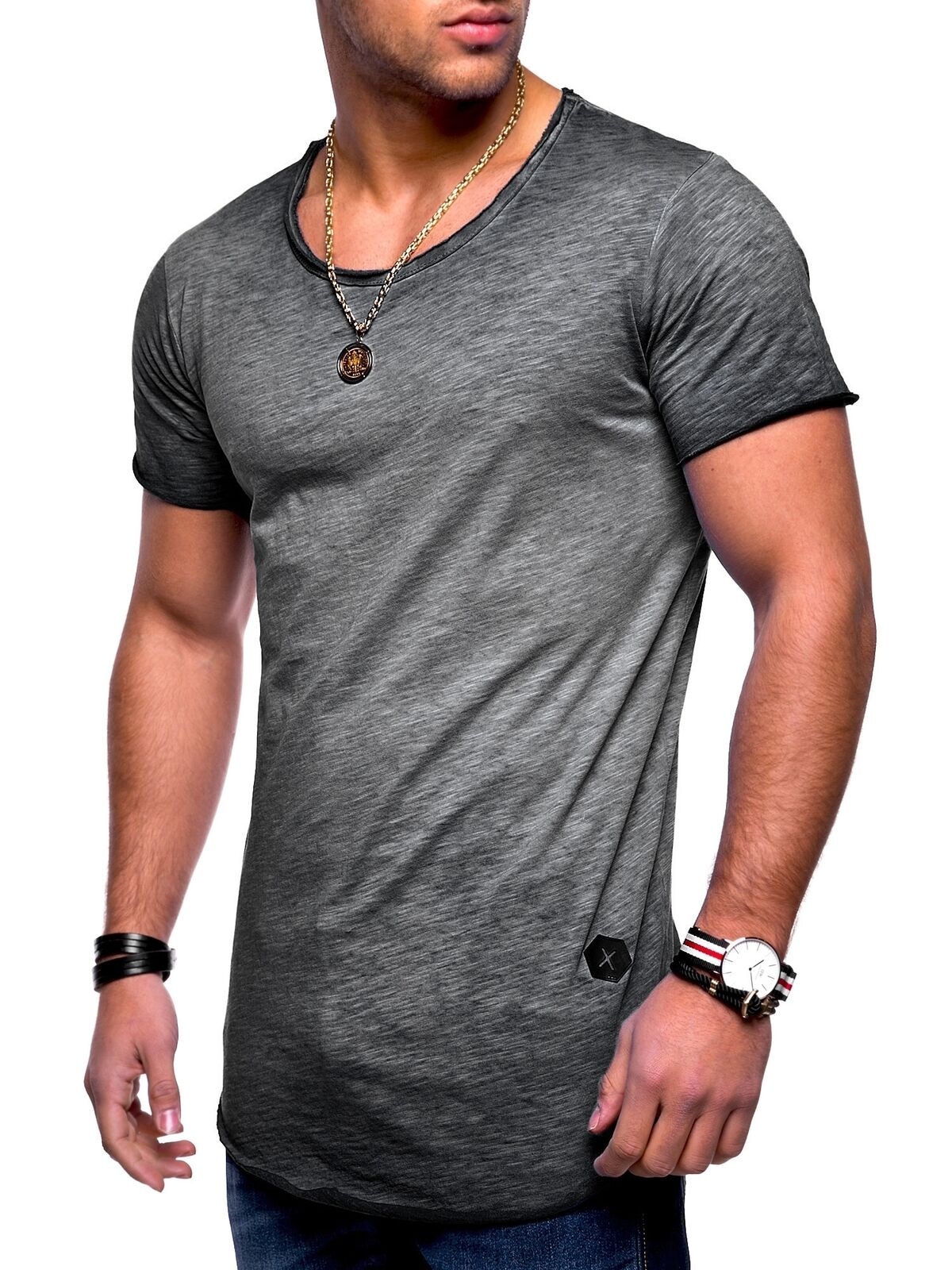 behype T-Shirt (1 BAUR tlg.), Rundhals-Ausschnitt »DUST«, | für ▷ mit