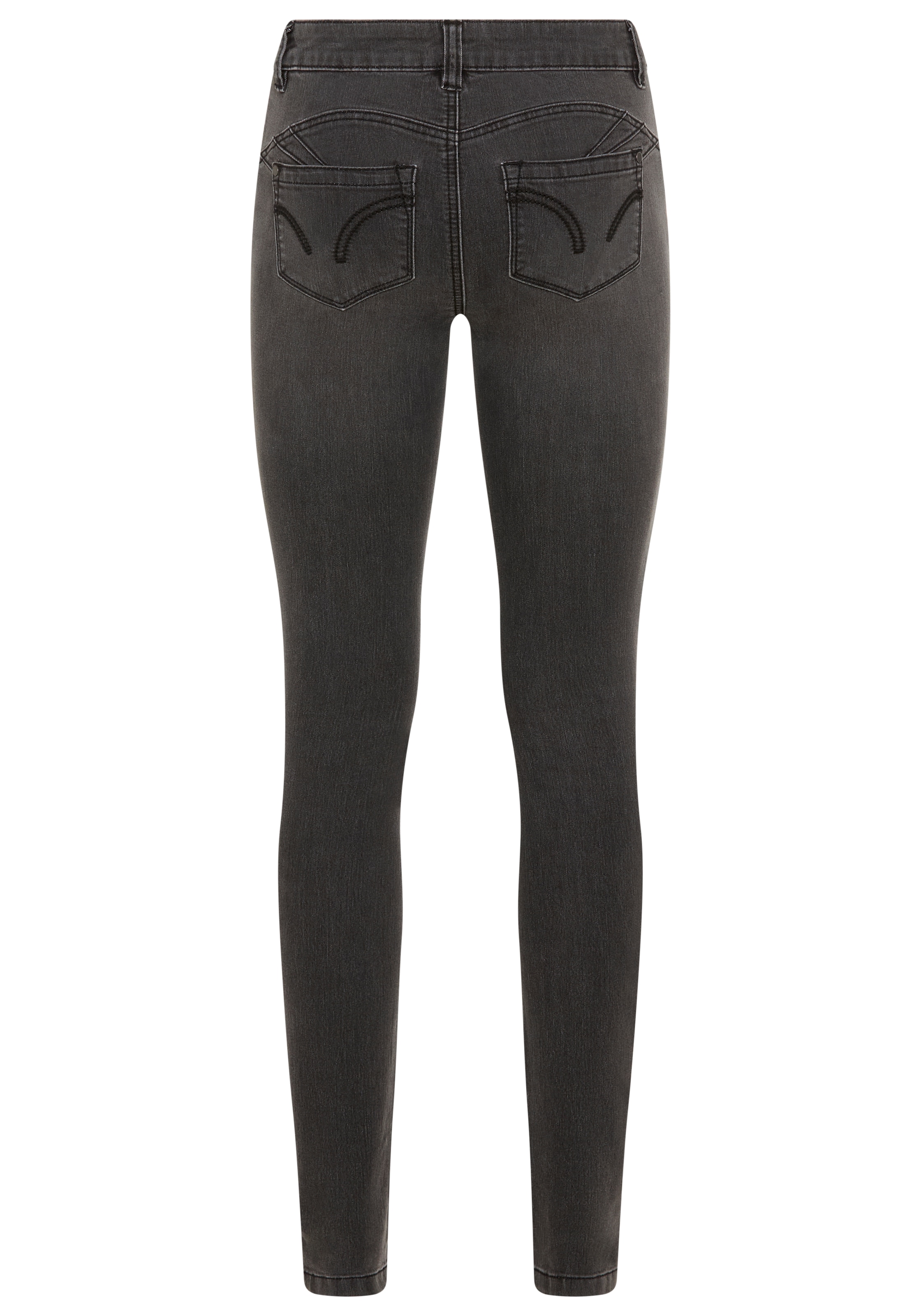 Arizona Skinny-fit-Jeans »Shaping«, skinny Passform, normale Leibhöhe, in Stretch-Qualität, Used-Look