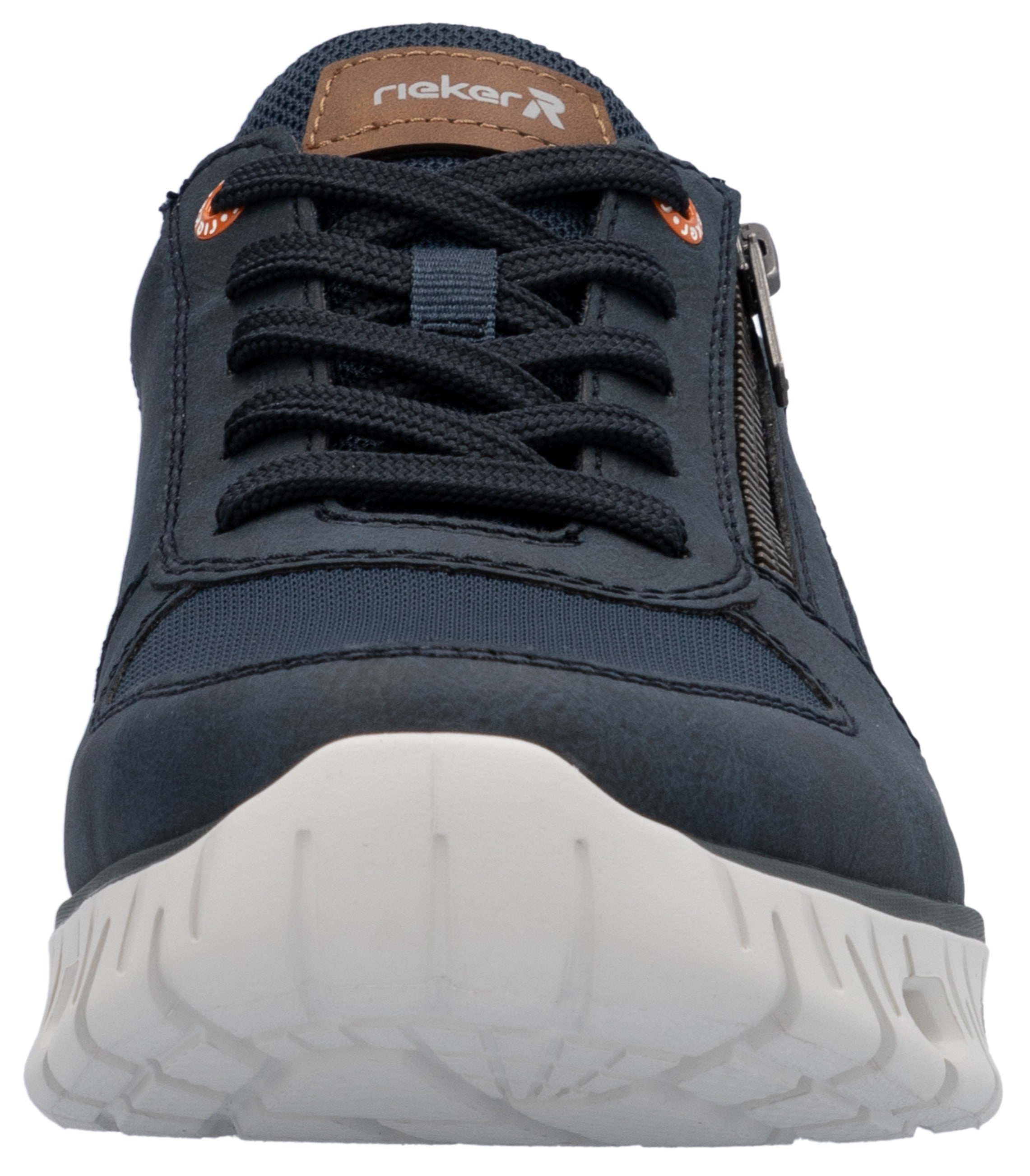 RIEKER Sport Sneaker, Schnürschuh, Freizeitschuh, Halbschuh mit Reißverschluss