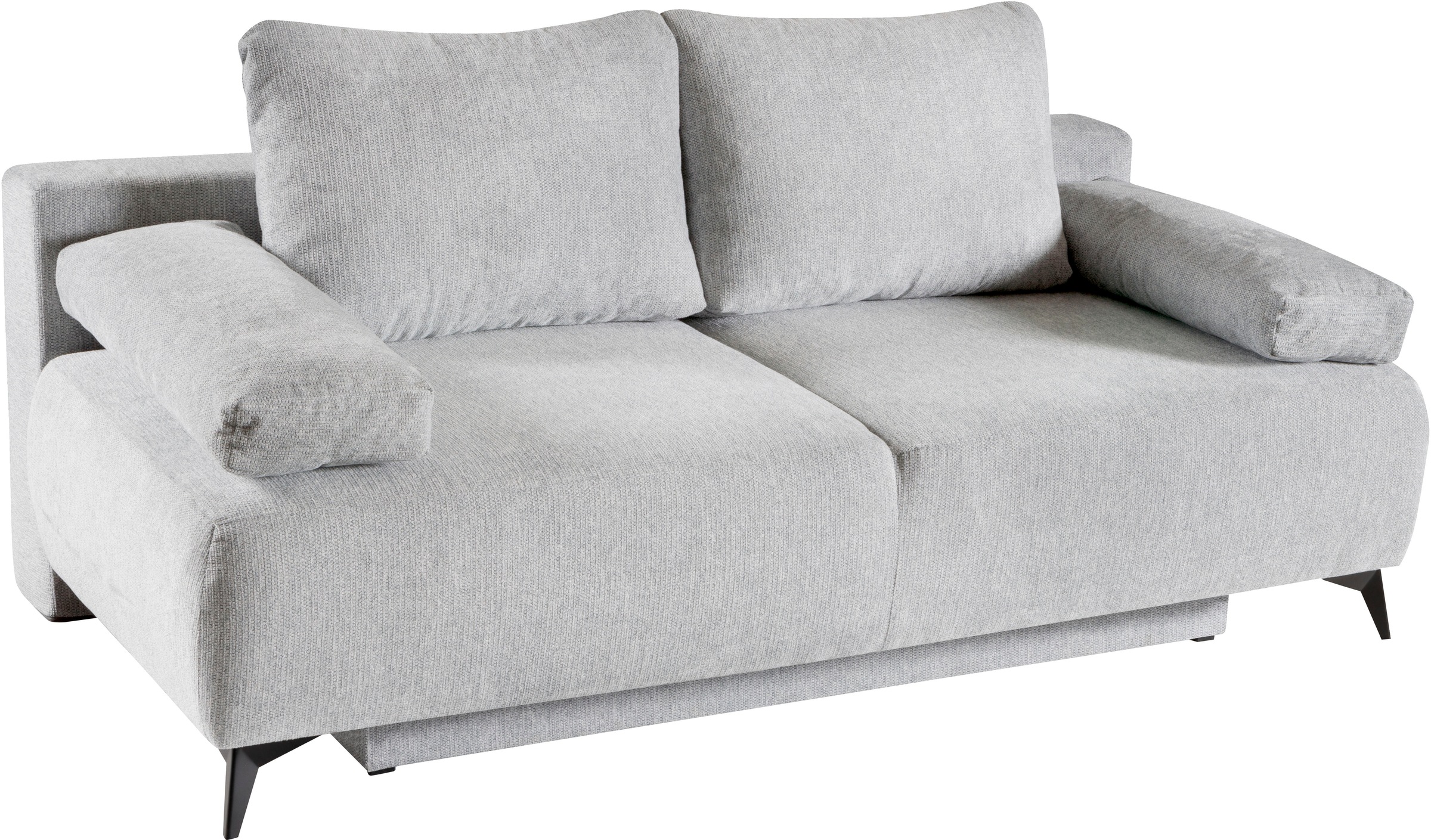 WERK2 Schlafsofa »Viktoria mit Komfortsitz- und Liegehöhe, Breite 200cm,«, bequemes 2-Sitzer Schlafcouch mit Bettkasten