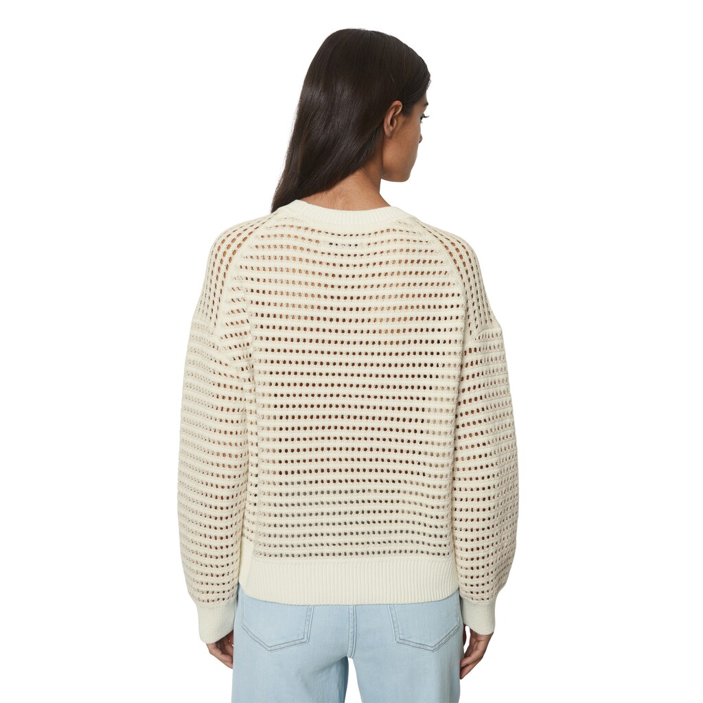 Marc O'Polo DENIM Strickpullover »mit Ajour-Muster«