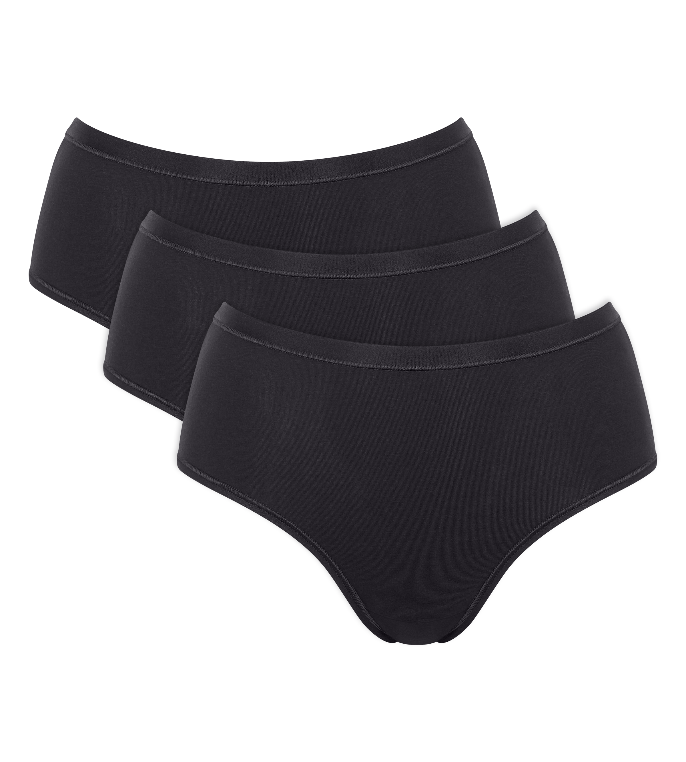 sloggi Midislip "GO Daily Cotton" 3er Pack, Glanz-Effekt Details, weich, Ba günstig online kaufen