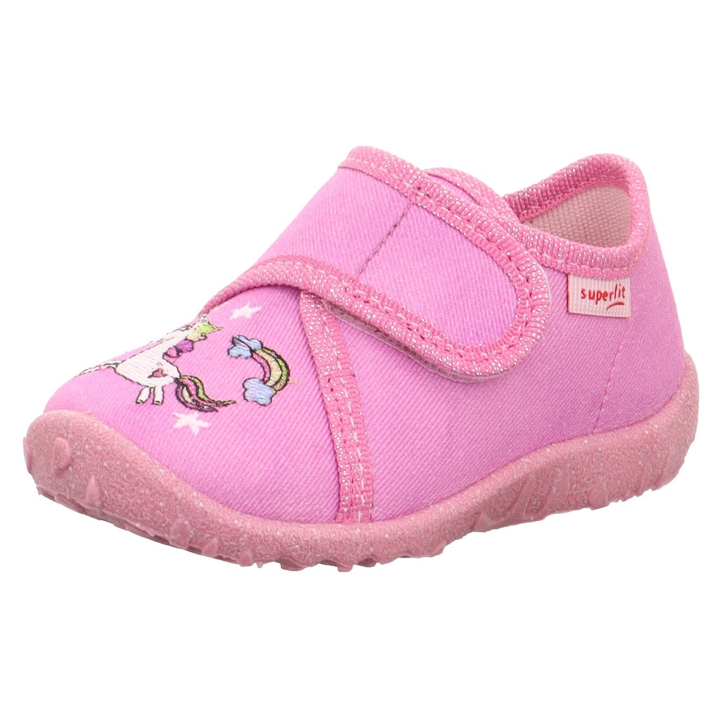 Superfit Hausschuh »SPOTTY WMS: Mittel«, Babyschuh, Klettschuh, Kindergarten Schuh mit Klettverschluss