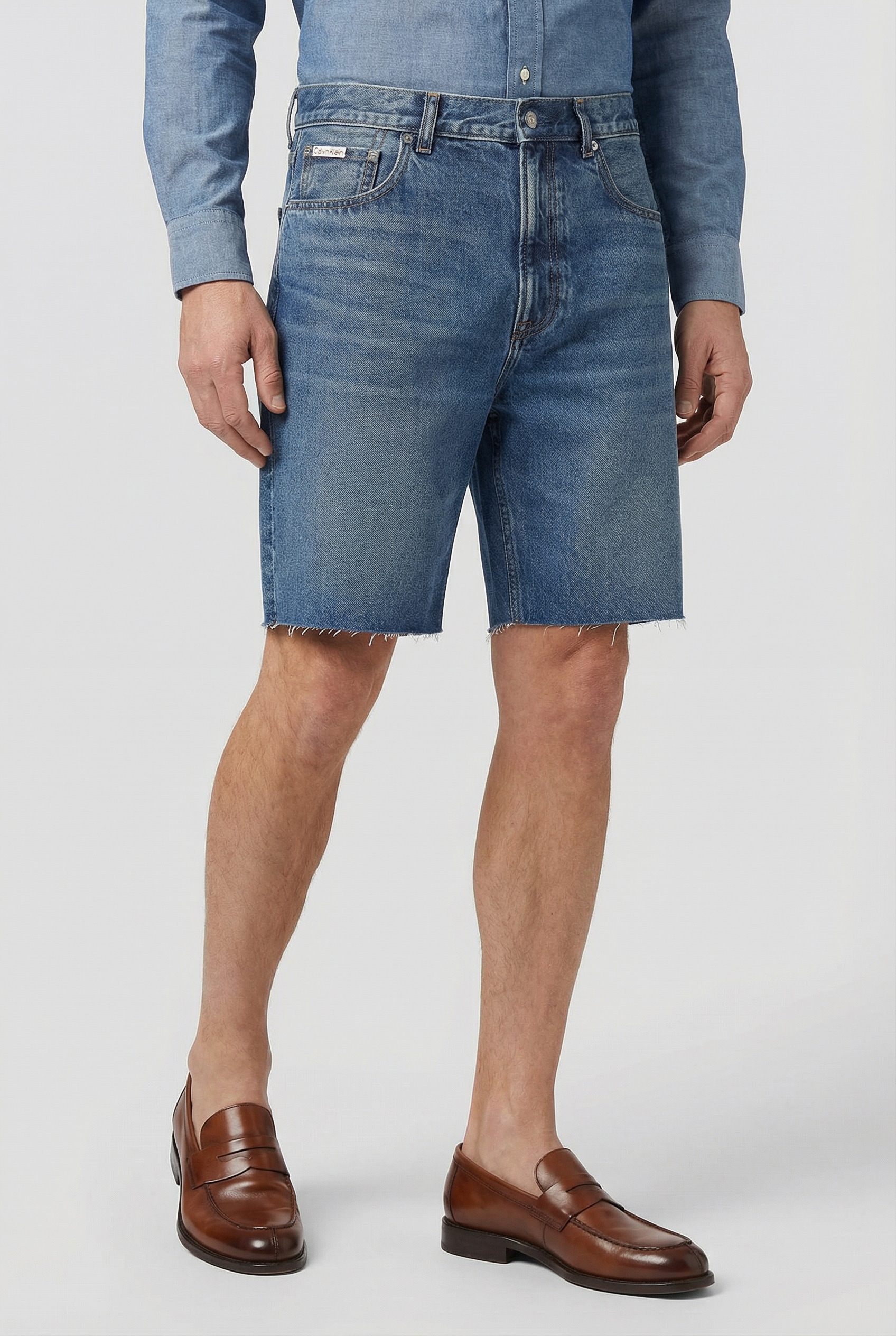 Calvin Klein Jeans Shorts "90S SHORT GREENWOOD" Regular fit mit abgeschnitt günstig online kaufen