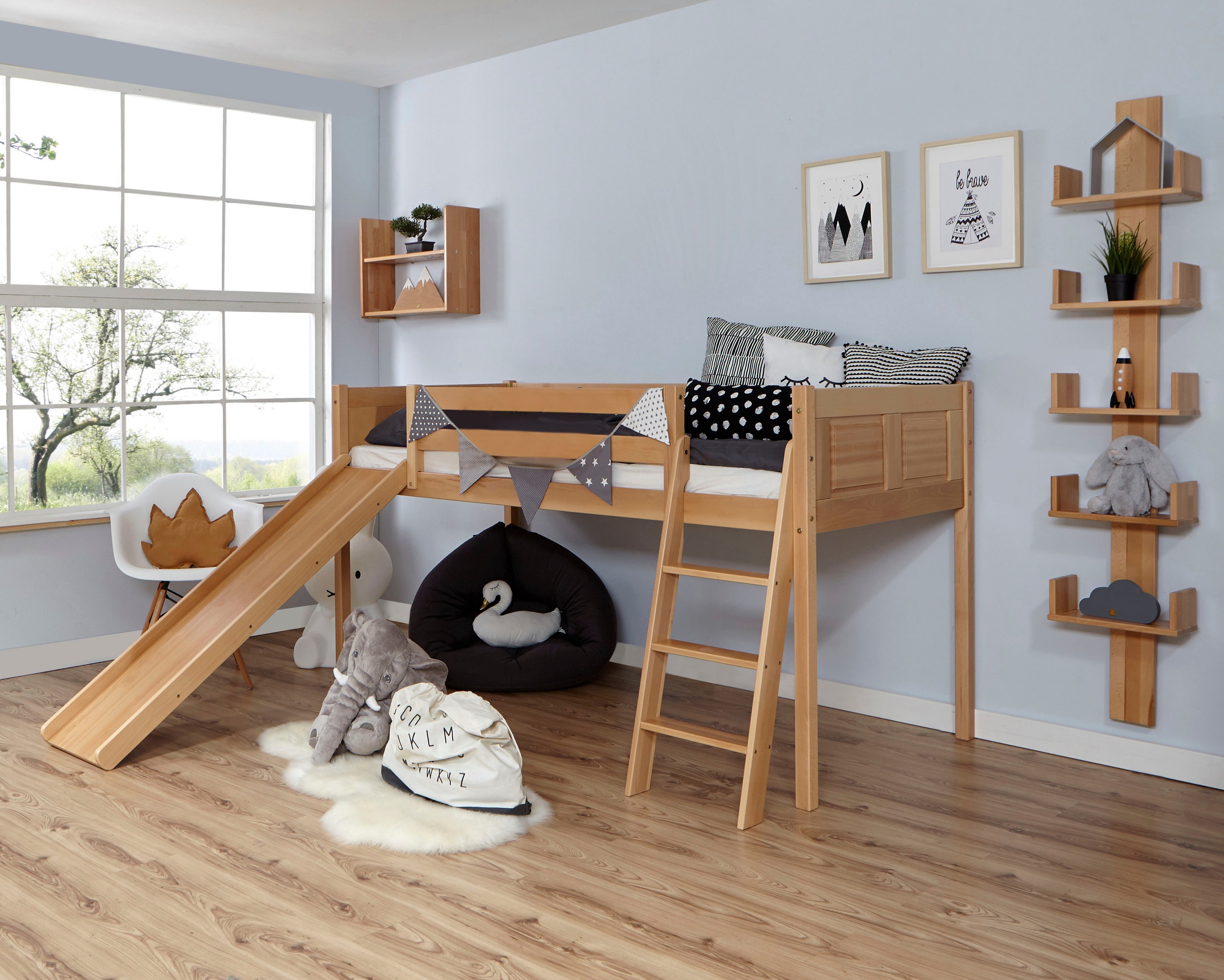 Ticaa "Ekki" mit Rollrost wahlweise mit Matratze, Buche