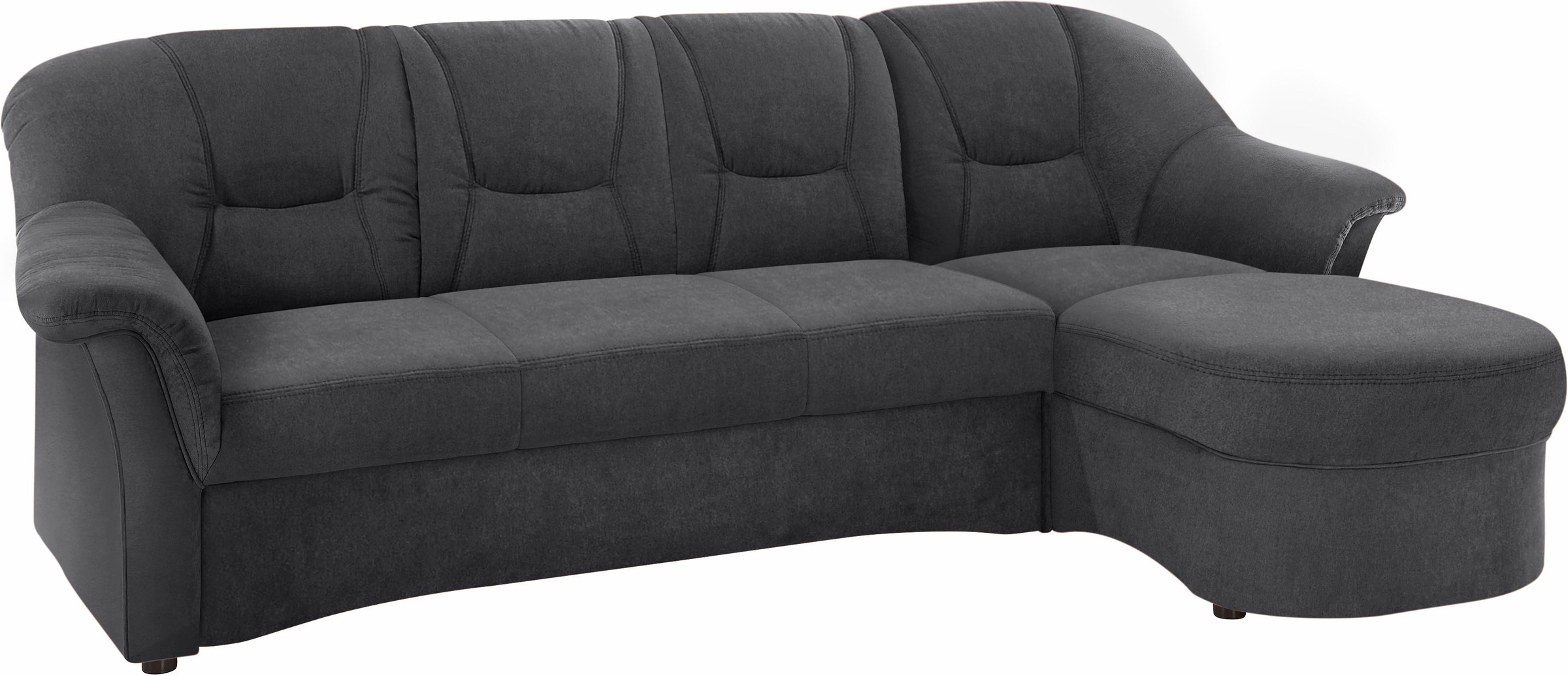 DOMO collection Ecksofa »Sarafina zeitlos und komfortabel, optional mit Federkern, L-Form«, wahlweise mit Bettfunktion