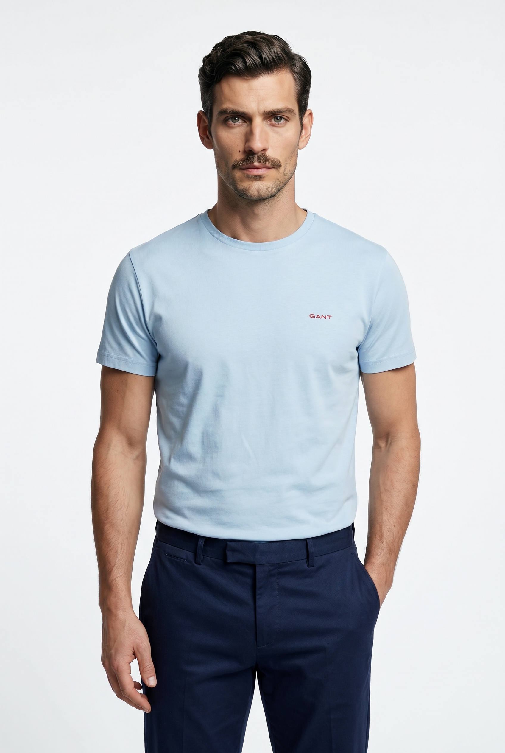 Gant T-Shirt "CONTRAST LOGO" Regular fit mit Rundhalsausschnitt