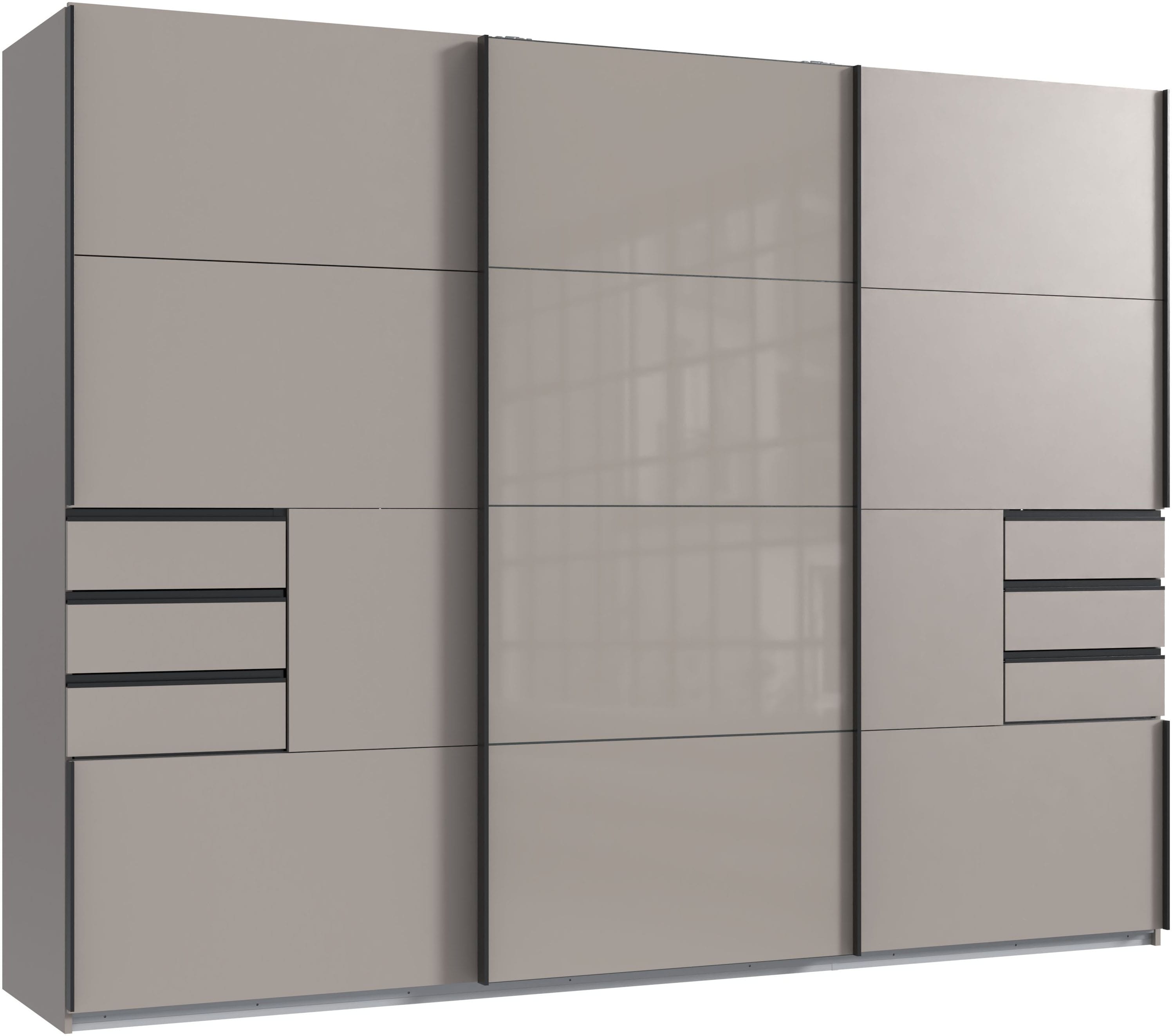 Wimex Schwebetürenschrank "Tilburg" mit Glaselementen