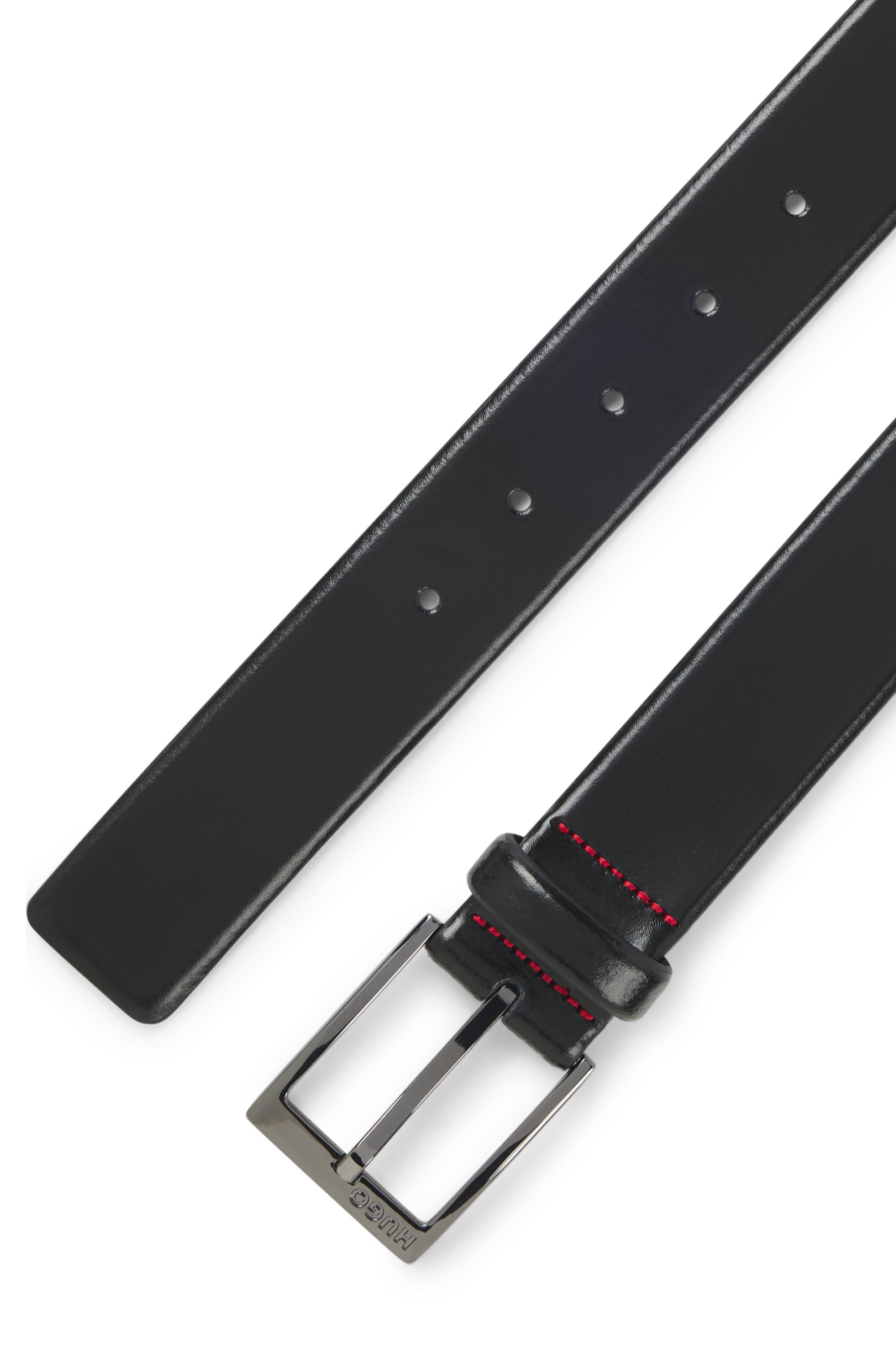 Thumbnail - HUGO Ledergürtel "Garney Sz35" aus edlem Glattleder