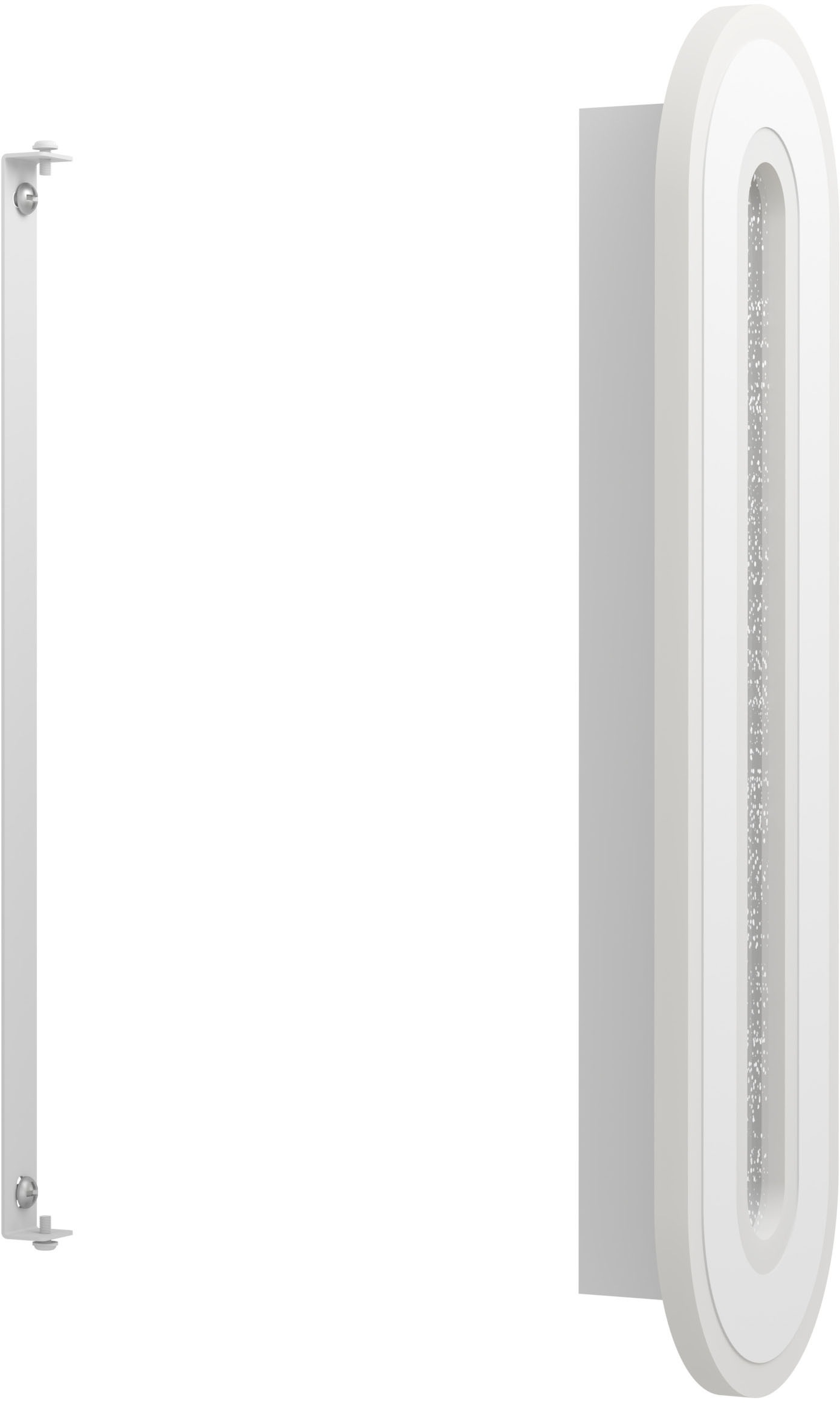 EGLO Wandleuchte »MACCHIONI Wandlampe - Stahl, Kunststoff - LED - 12W - IP20« LED-Modul 1 Stk. Neutralweiß Wandstrahler, Wandspot, Wohnzimmer, Flur, L40 x B12 x AL4,5 cm