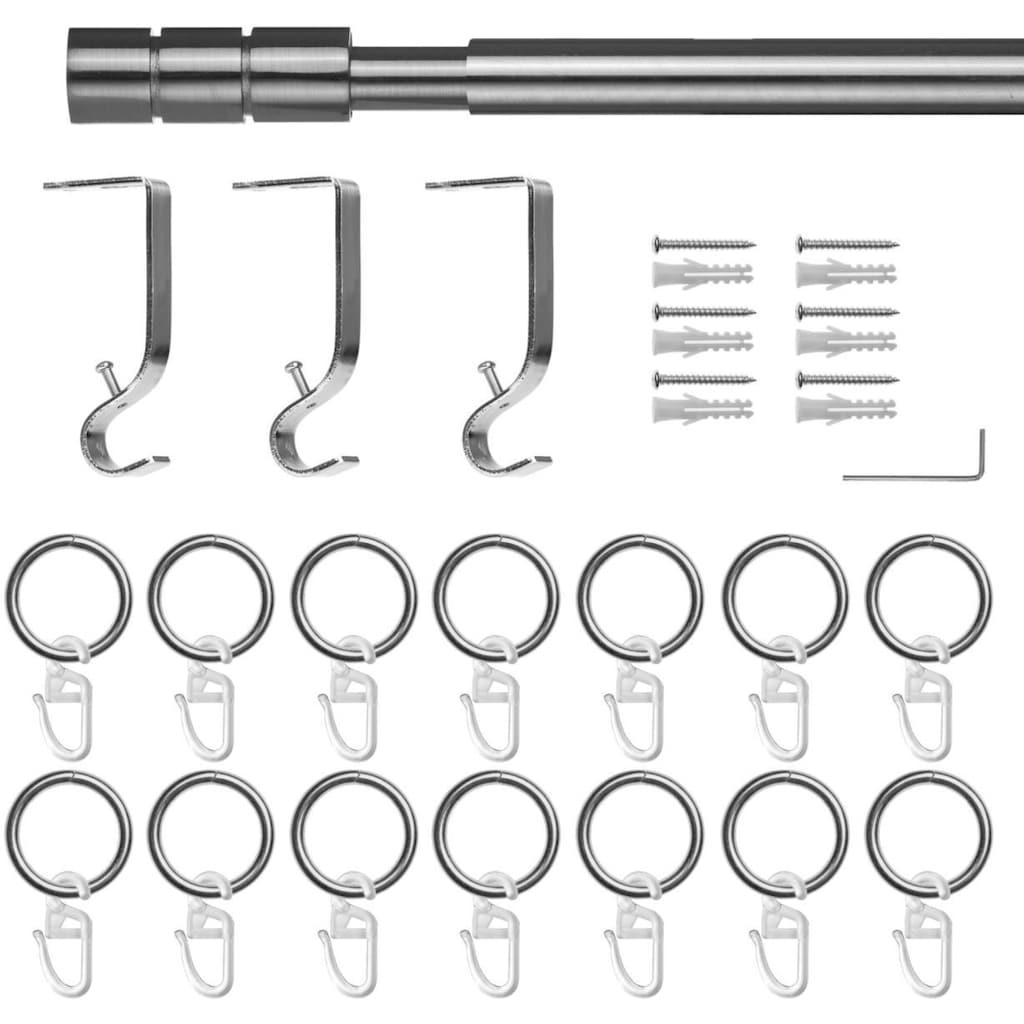 LICHTBLICK ORIGINAL Gardinenstange »Gardinenstange Zylinder, 20 mm, ausziehbar, 1 läufig 130 - 240 cm«, 1 läufig-läufig, ausziehbar