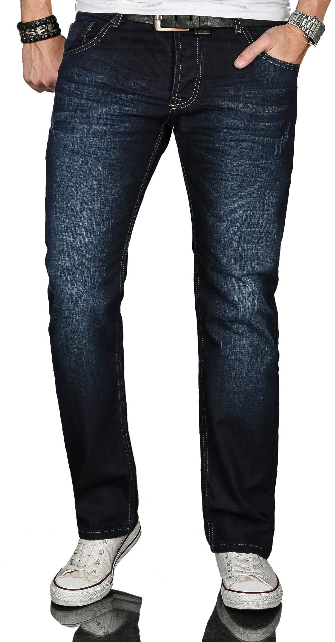 Alessandro Salvarini Regular-fit-Jeans »ASJulio«, mit geradem Bein