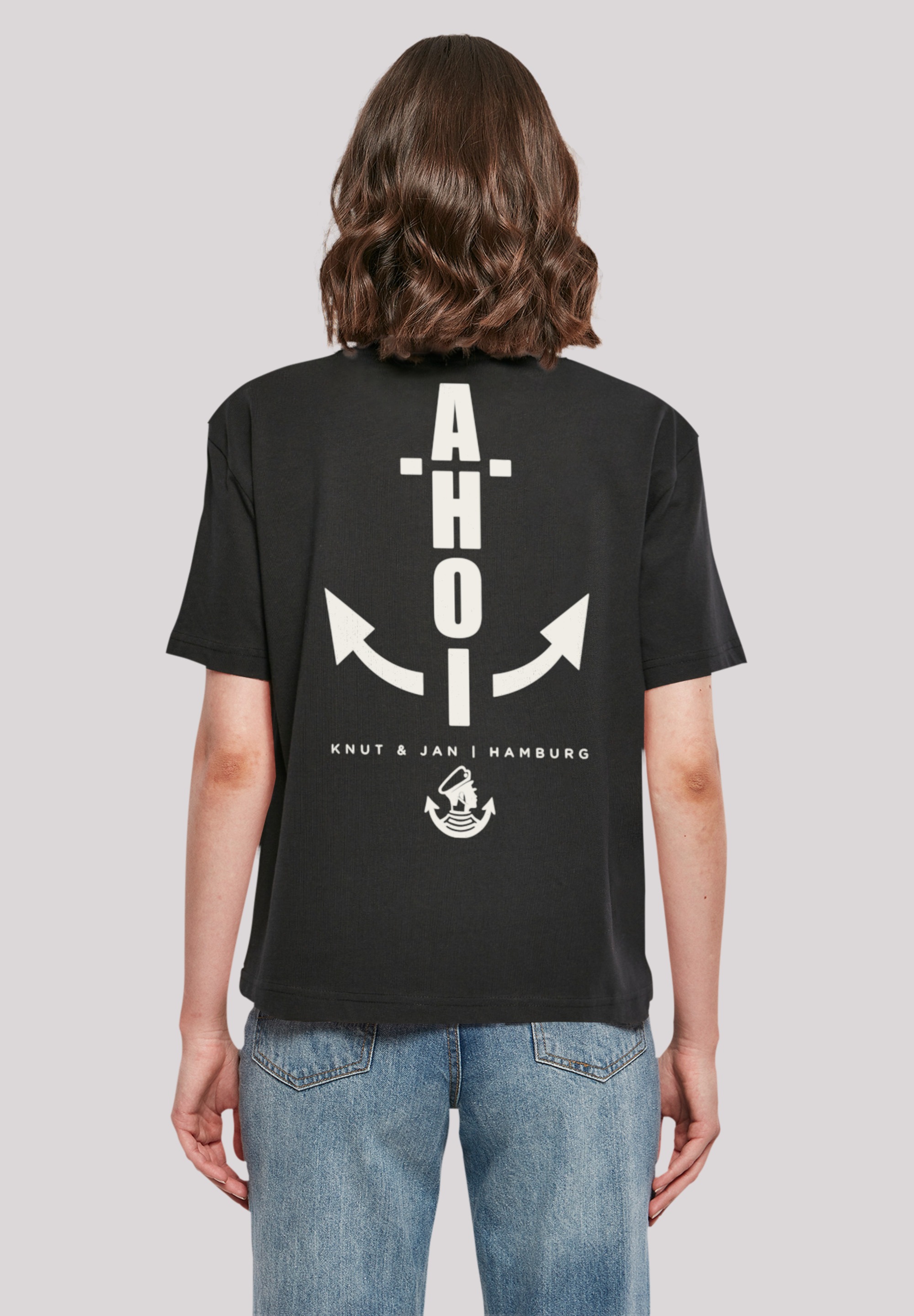 F4NT4STIC T-Shirt »Ahoi Anker Knut & Jan Hamburg«, Print online kaufen |  BAUR | Hoodies