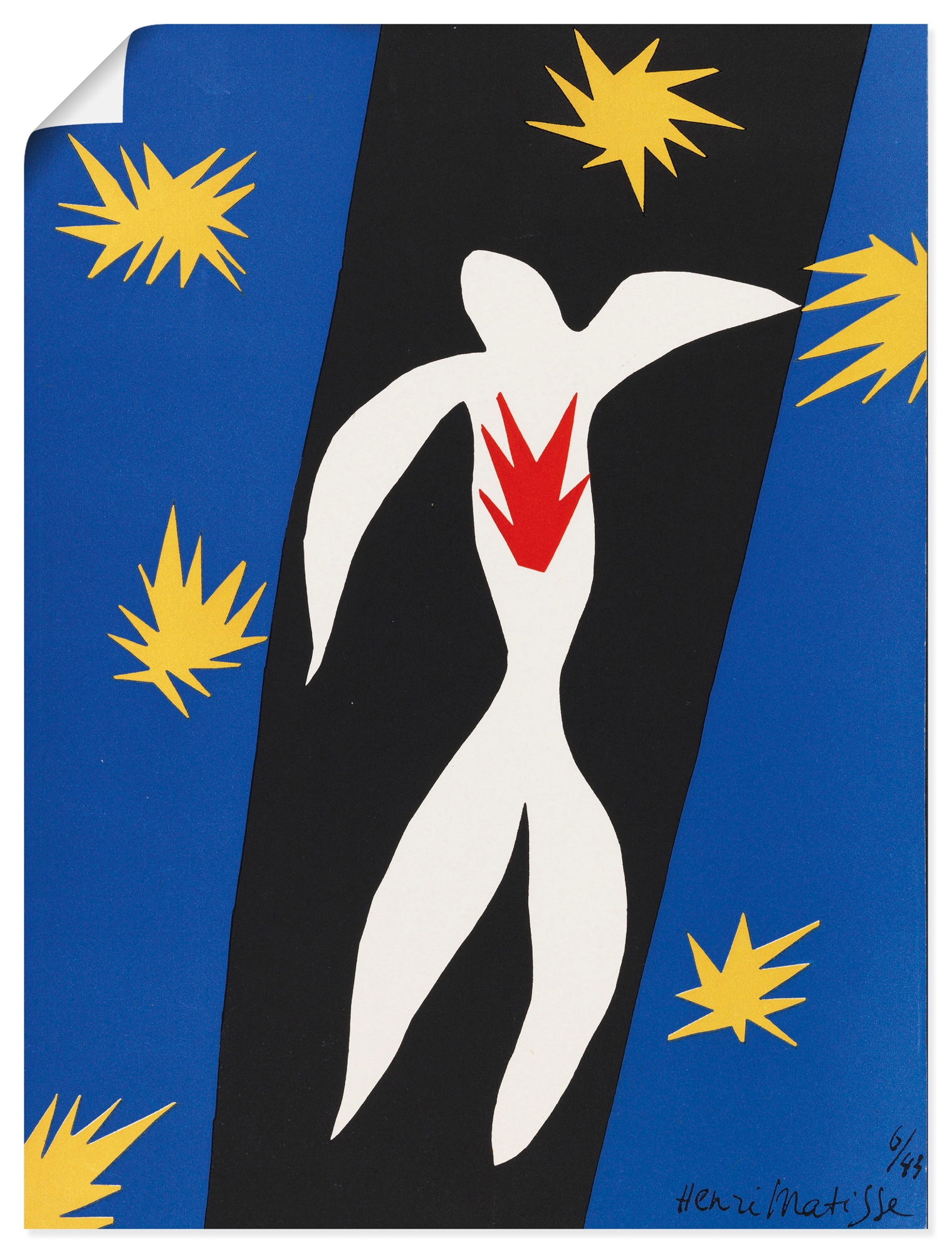 Wandbild ARTLAND "Der Sturz des Ikarus. 1943", farbe bild(er): farbig, B:45cm H:60cm, Papier, Bilder, als Alubild, Leinwandbild, Poster, Wandaufkleber in verschied. Größen