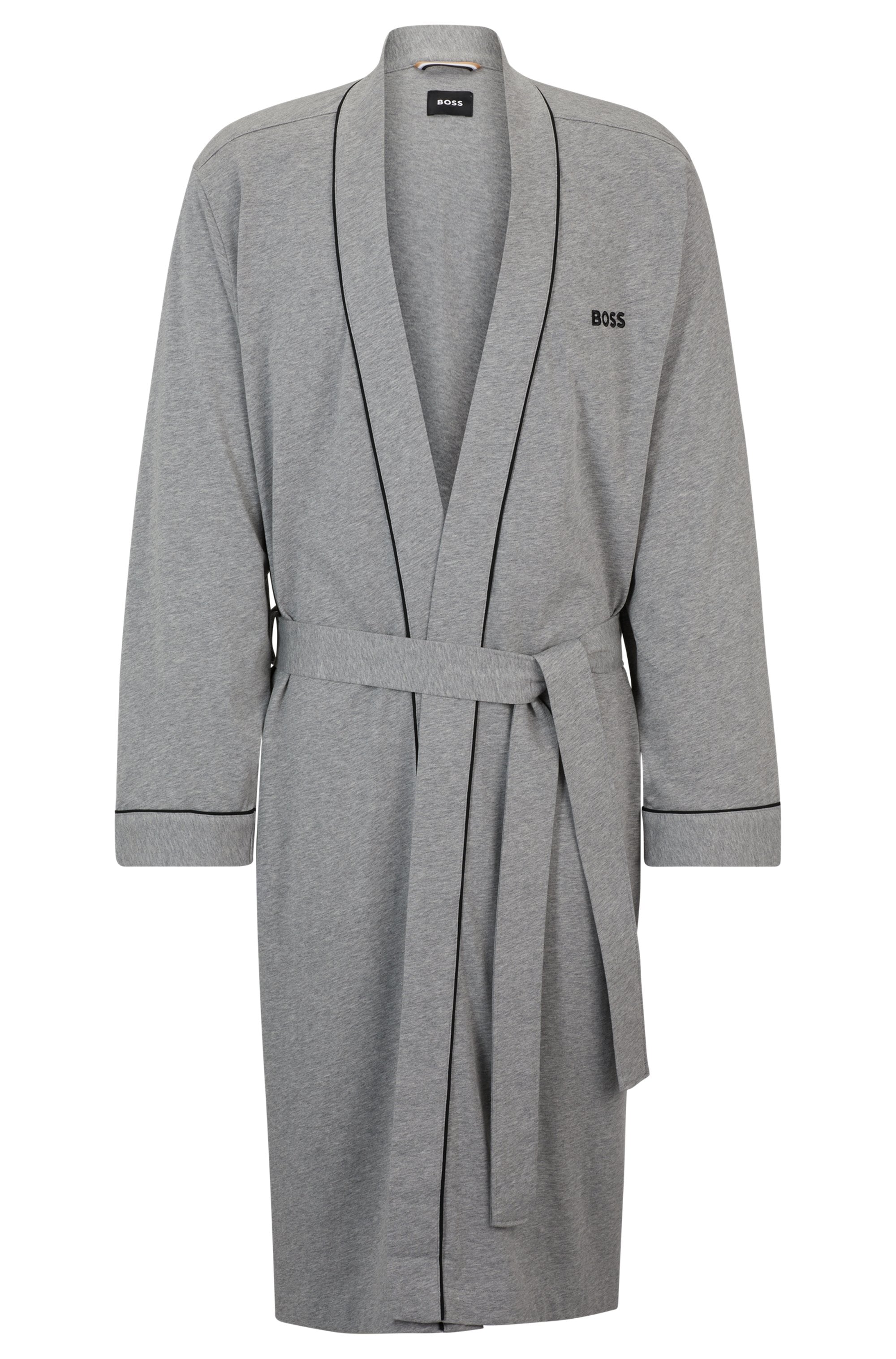 BOSS Morgenmantel »Kimono BM«, mit Logostickerei