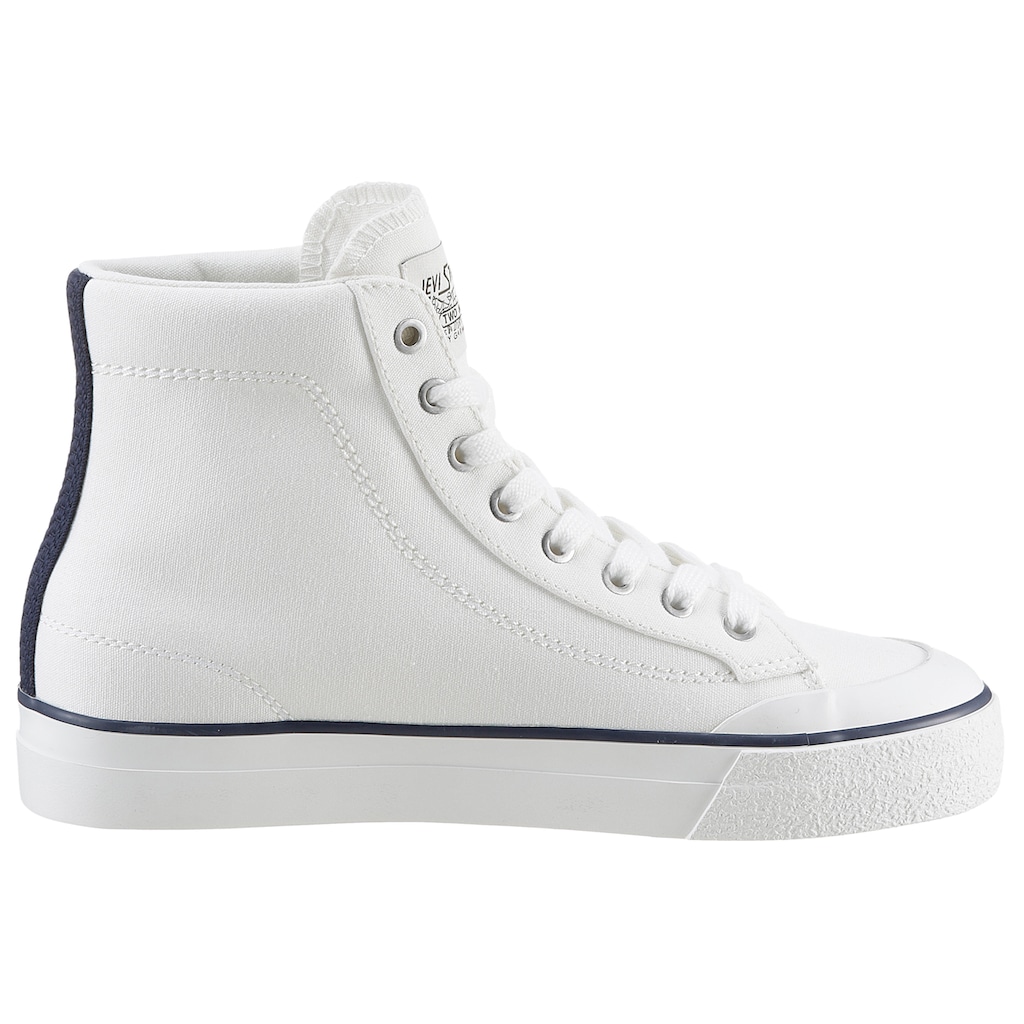 Levi's® Plateausneaker »LS2 S MID«, mit farbiger Sohlen-Umrahmung, Freizeitschuh, Halbschuh, Schnürschuh