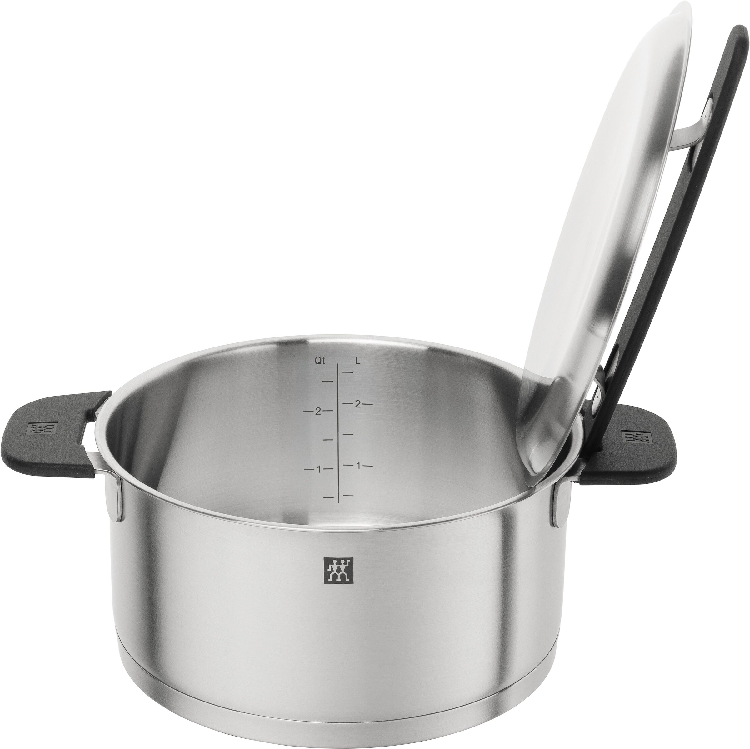 Zwilling Topf-Set »More« Set, 4 Kochtöpfe (16, 20, 22, 24 cm), 1 Stieltopf (18 cm), 5 tlg. Edelstahl 18/10