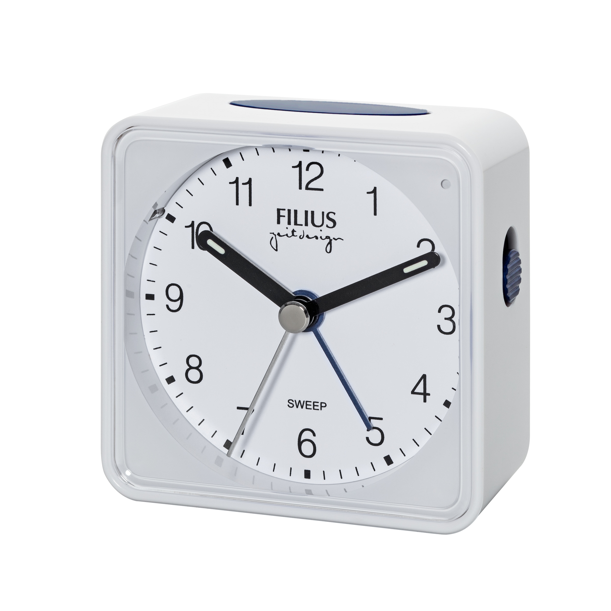 FILIUS zeitdesign Quarzwecker Wecker,Schlafzimmer,Beleuchtung,schleichende Sekunde,Weckwiederholung