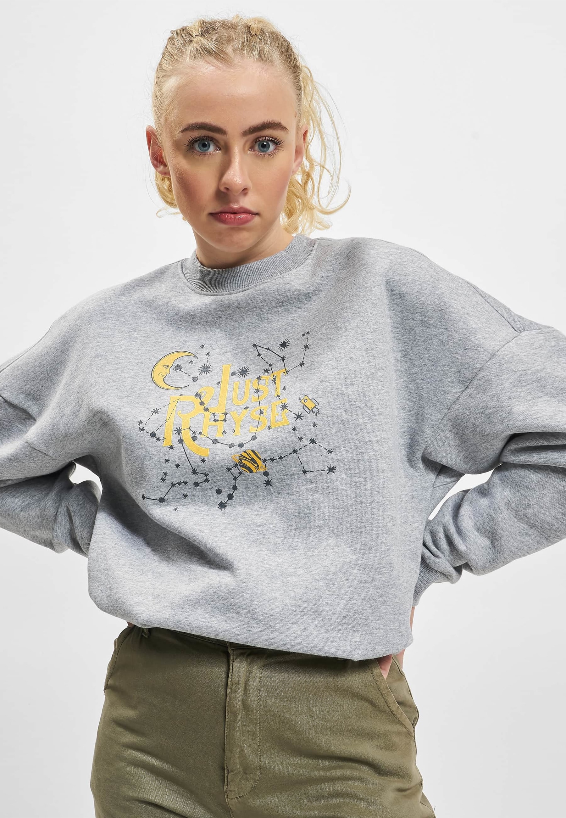 Just Rhyse Sweater »Just Rhyse Damen Just Rhyse Stars Crewneck«, 1 Stk.

