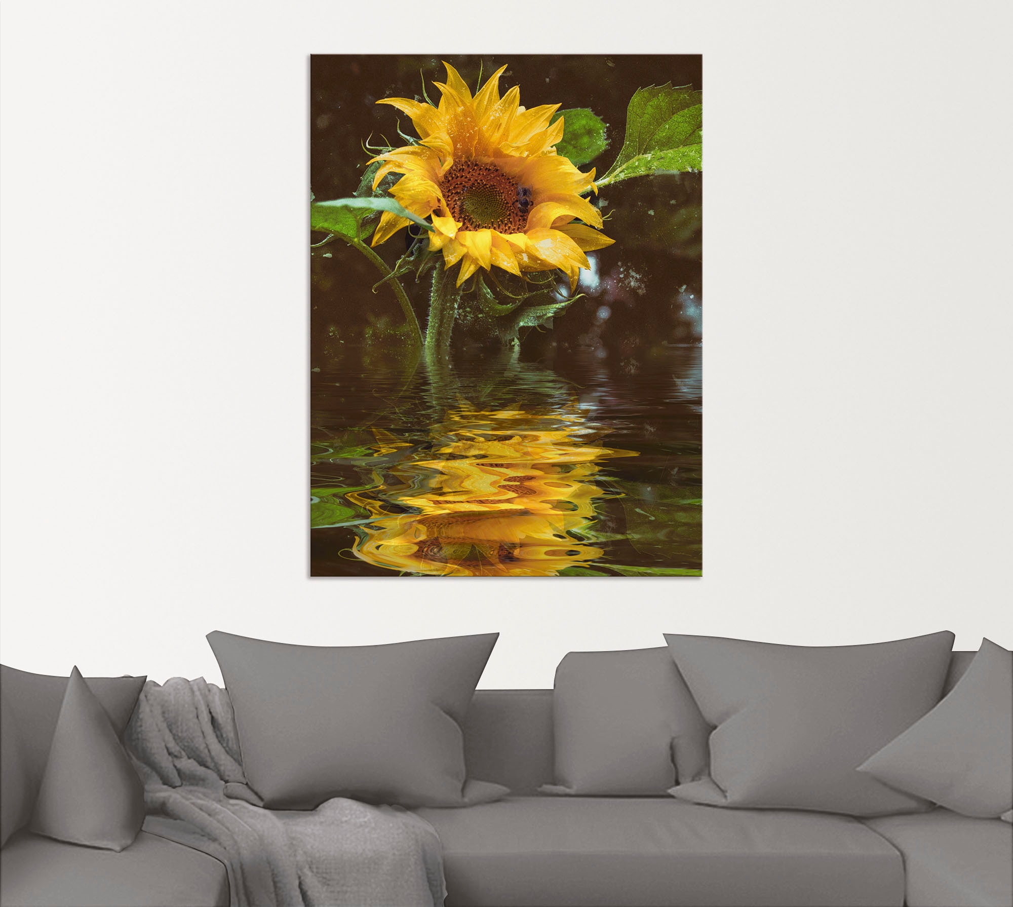 Artland Wandbild »Sonnenblume«, Blumen, (1 St.), als Alubild, Outdoorbild, Leinwandbild, Poster, Wandaufkleber