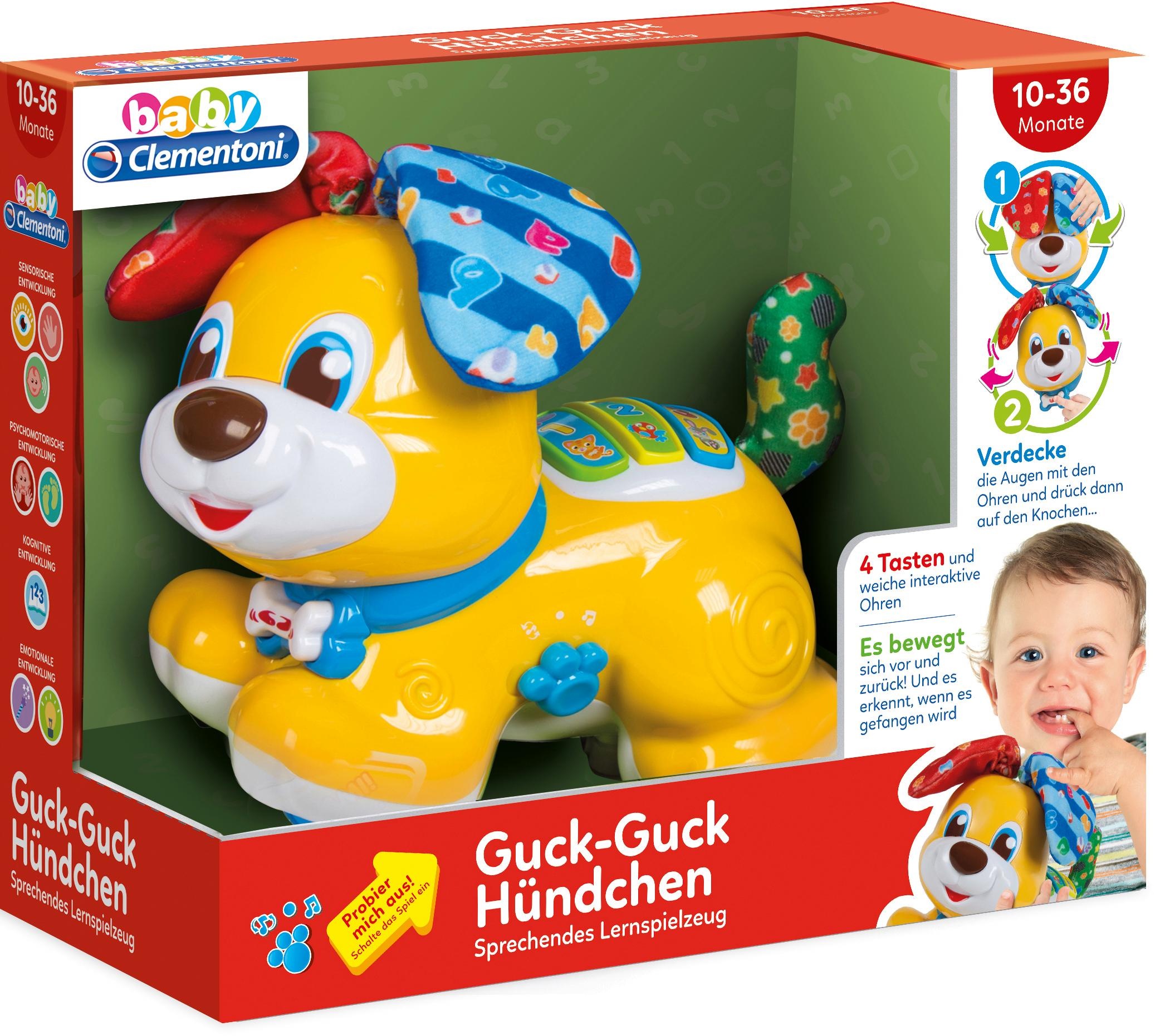 Clementoni Spielfigur Clementoni Baby Baby Guck Guck Hundchen Baur